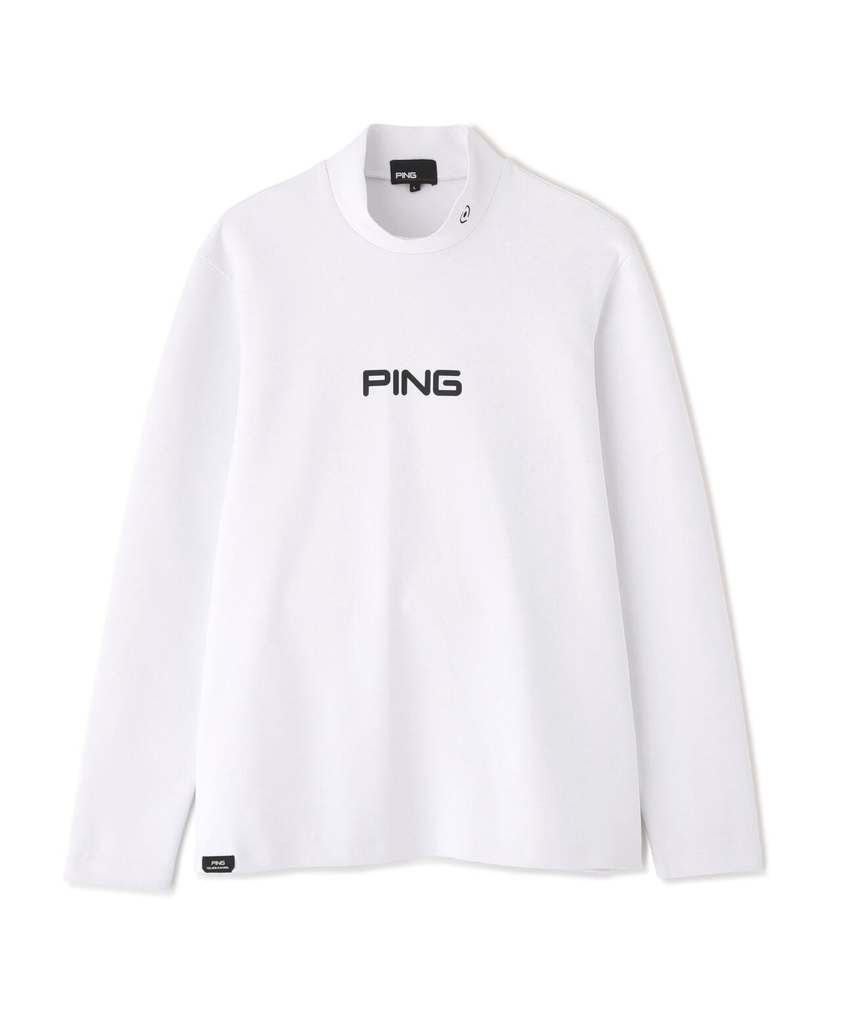 【PING APPAREL】ANSERプリントストレッチダンボール長袖ハイネックシャツ (MENS)