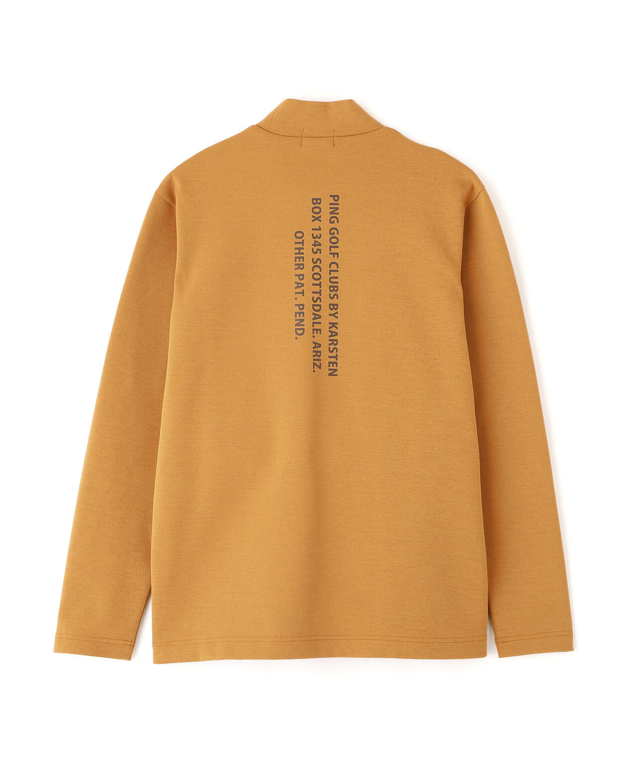 PING APPAREL】ANSERプリントストレッチダンボール長袖ハイネック