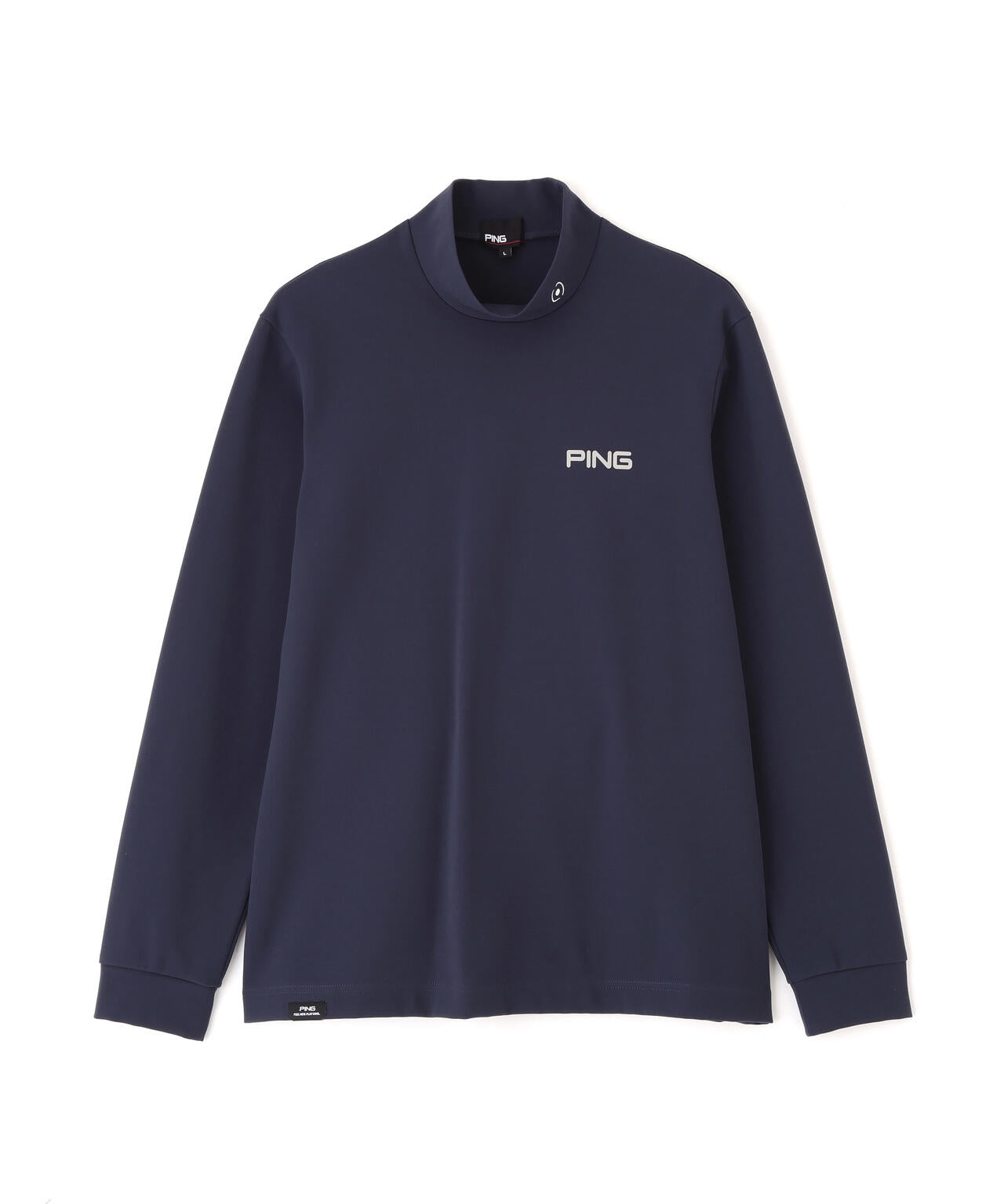 PING APPAREL】スパンライクポンチ長袖ハイネックシャツ (MENS) | PING