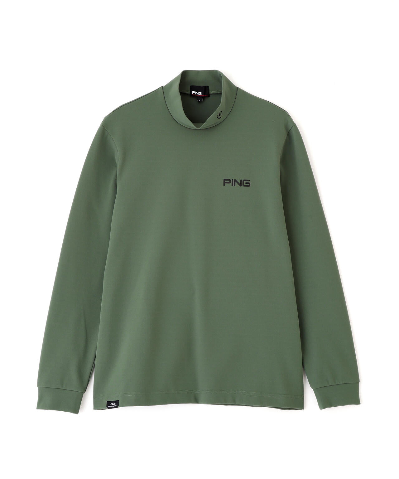 PING APPAREL】スパンライクポンチ長袖ハイネックシャツ (MENS) | PING