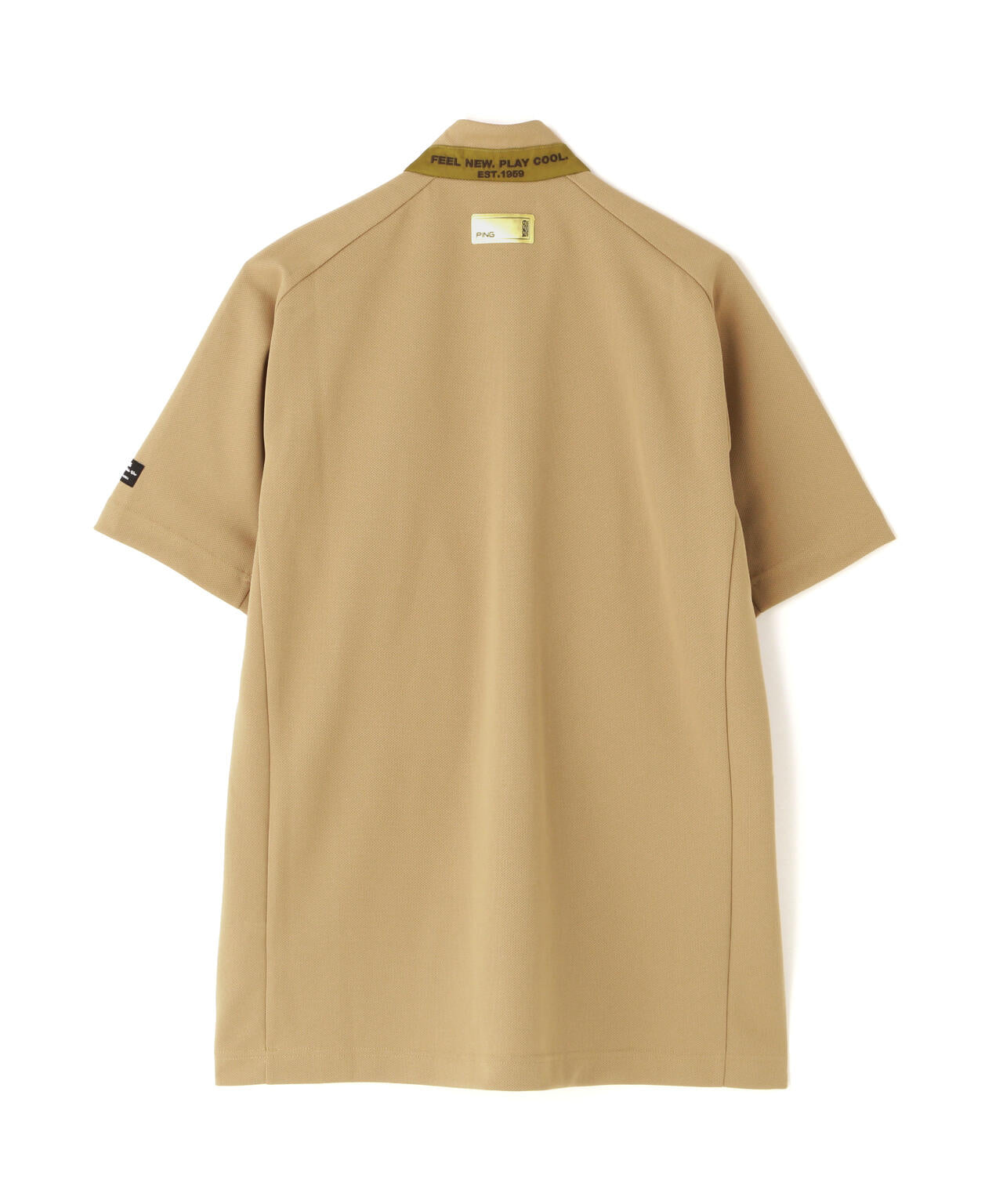 PING APPAREL］［吸水速乾・遮熱］オクタピンメッシュ半袖ハーフジップ