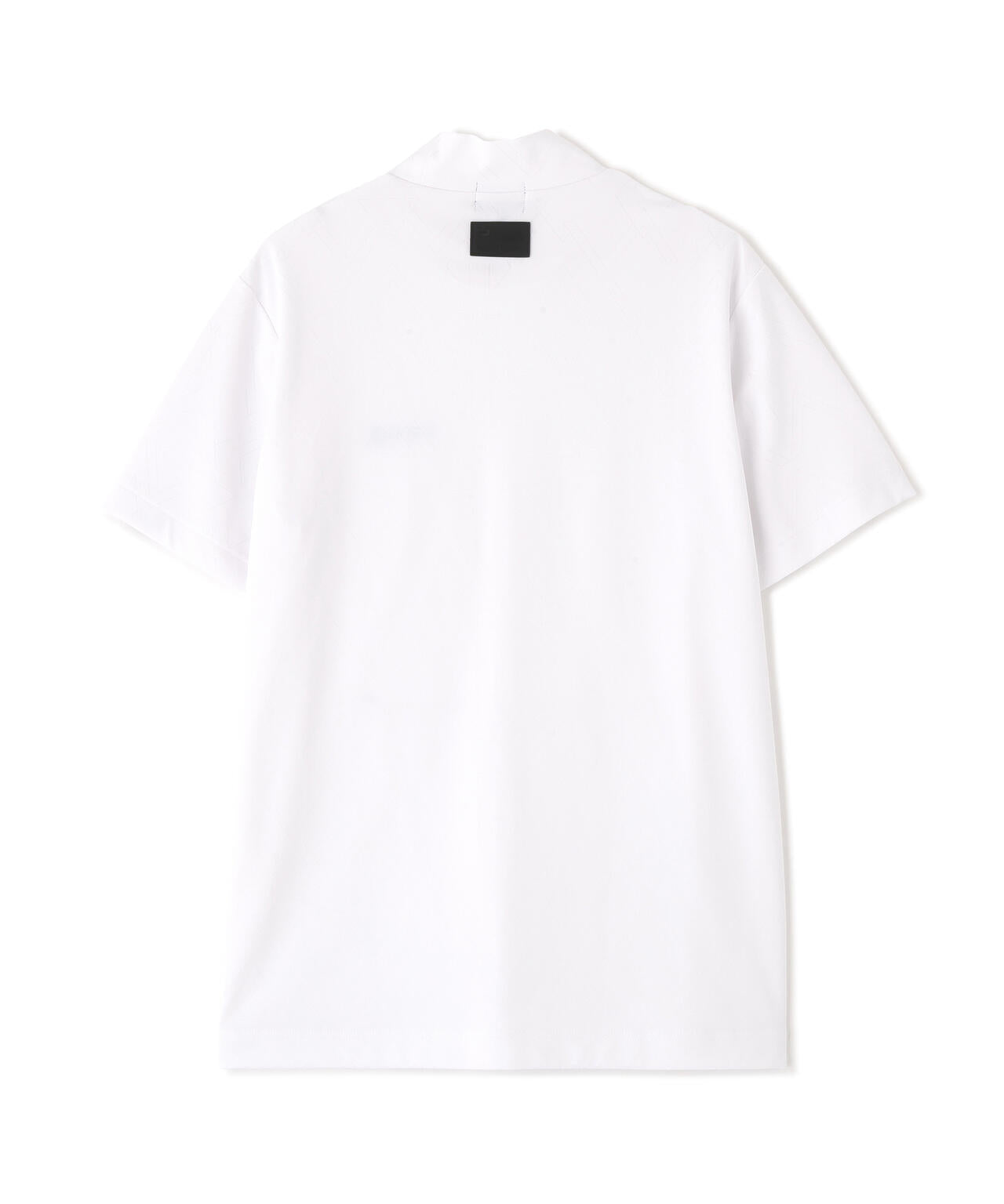【PING APPAREL】ストレッチダルブラ三角幾何学柄ジャカード半袖ハイネックシャツ (MENS)