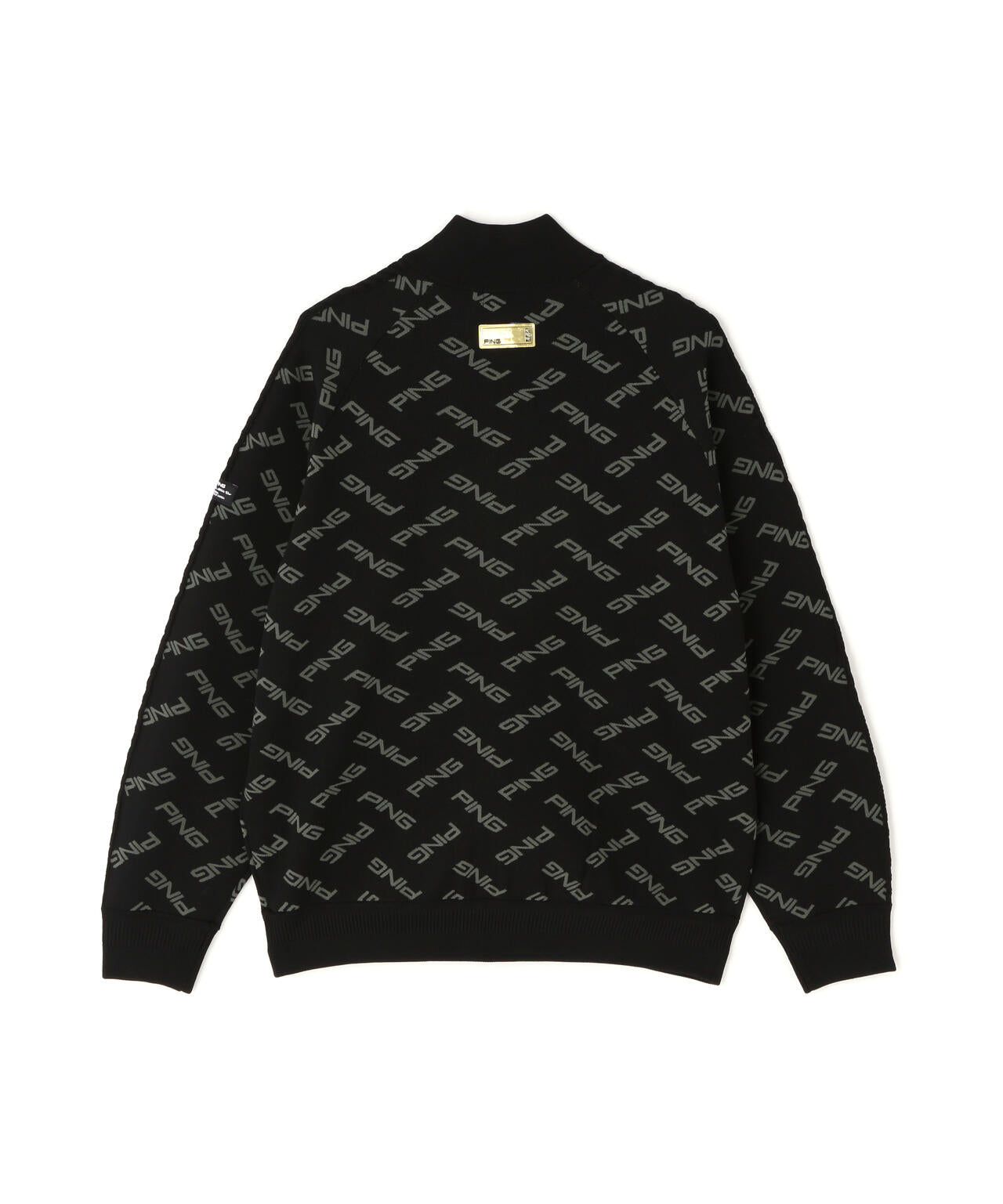 PING APPAREL] PINGロゴジャカードニットブルゾン ＜GOLD＞ (MENS
