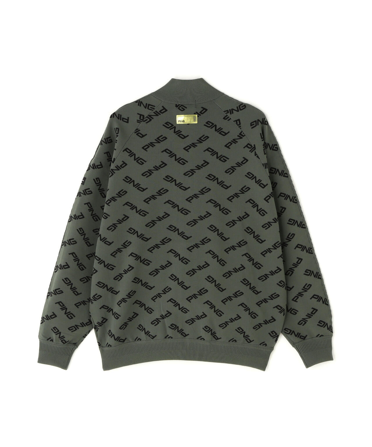 PING APPAREL] PINGロゴジャカードニットブルゾン ＜GOLD＞ (MENS