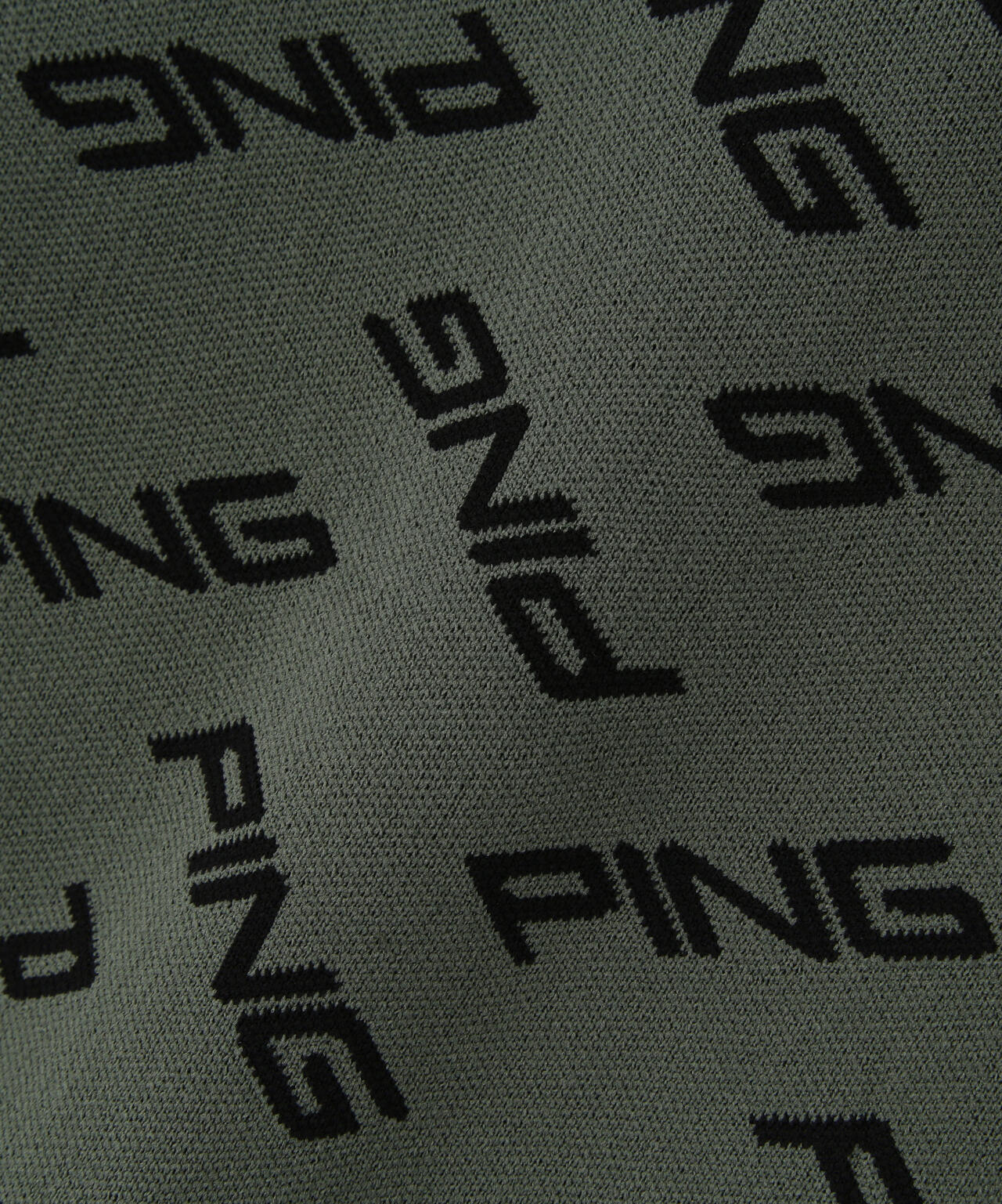 【新品】ピンゴルフニットGOLDラインジャカードカシミヤセータークルーネック黒S PING APPAREL] PINGロゴジャカードニットブルゾン ＜GOLD＞ (MENS