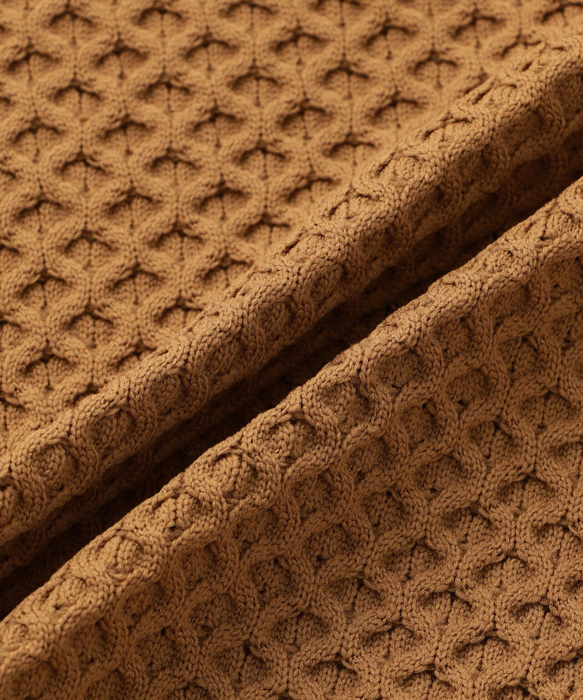 [PING APPAREL] ハニカムジャカードクルーネックニットプルオーバー ＜GOLD＞ (MENS)