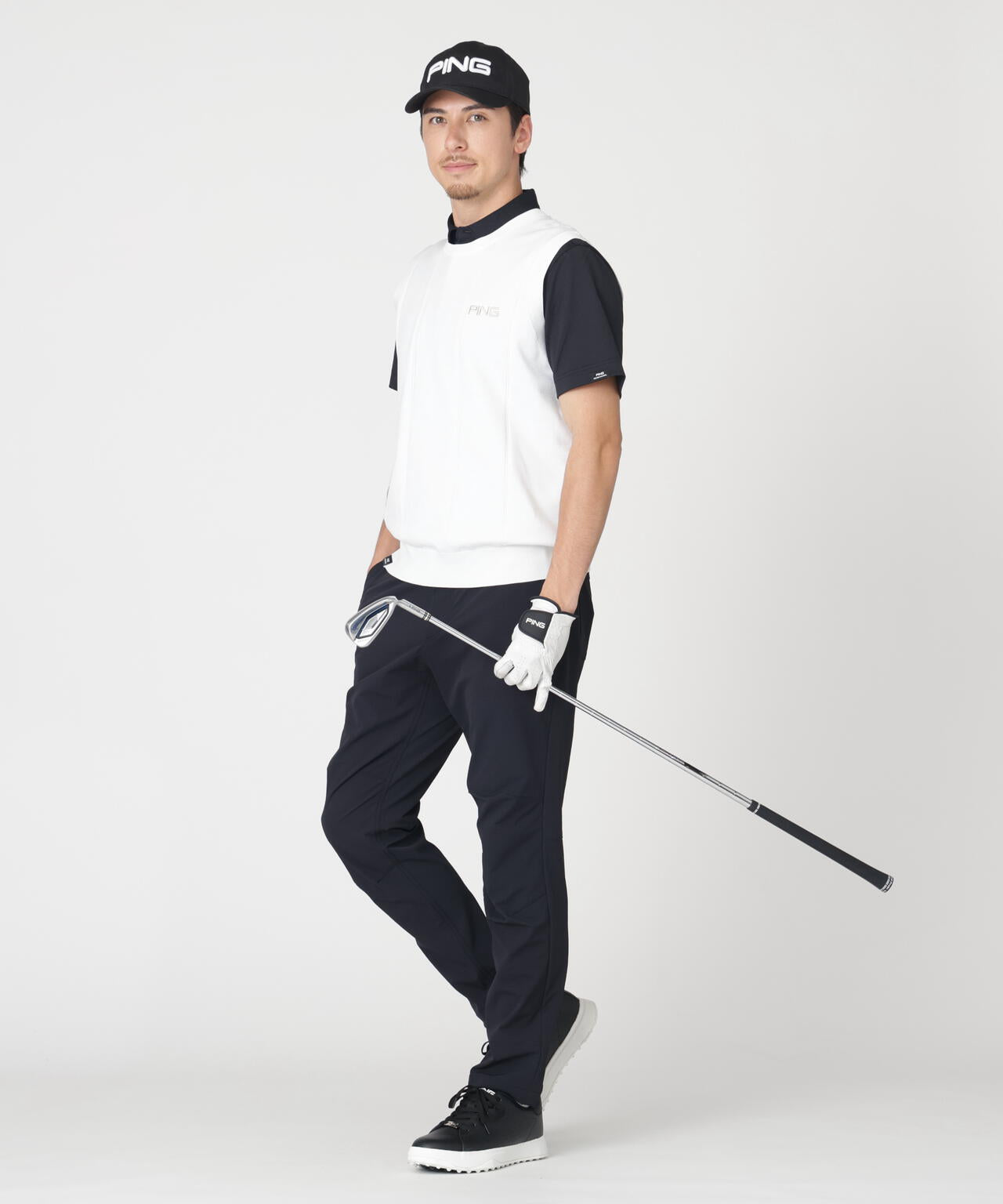 180cm　C:96　W:80　H:93 着用サイズ：L