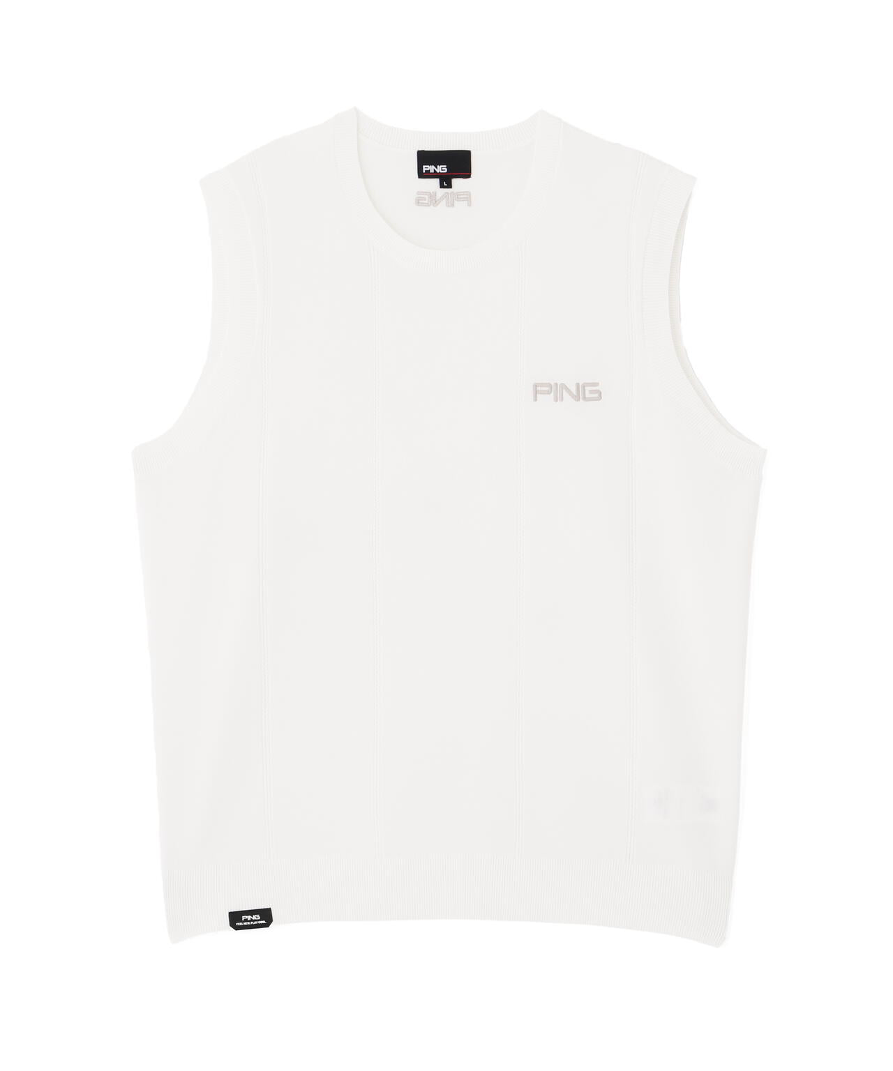 【PING APPAREL】クルーネックニットベスト (MENS)