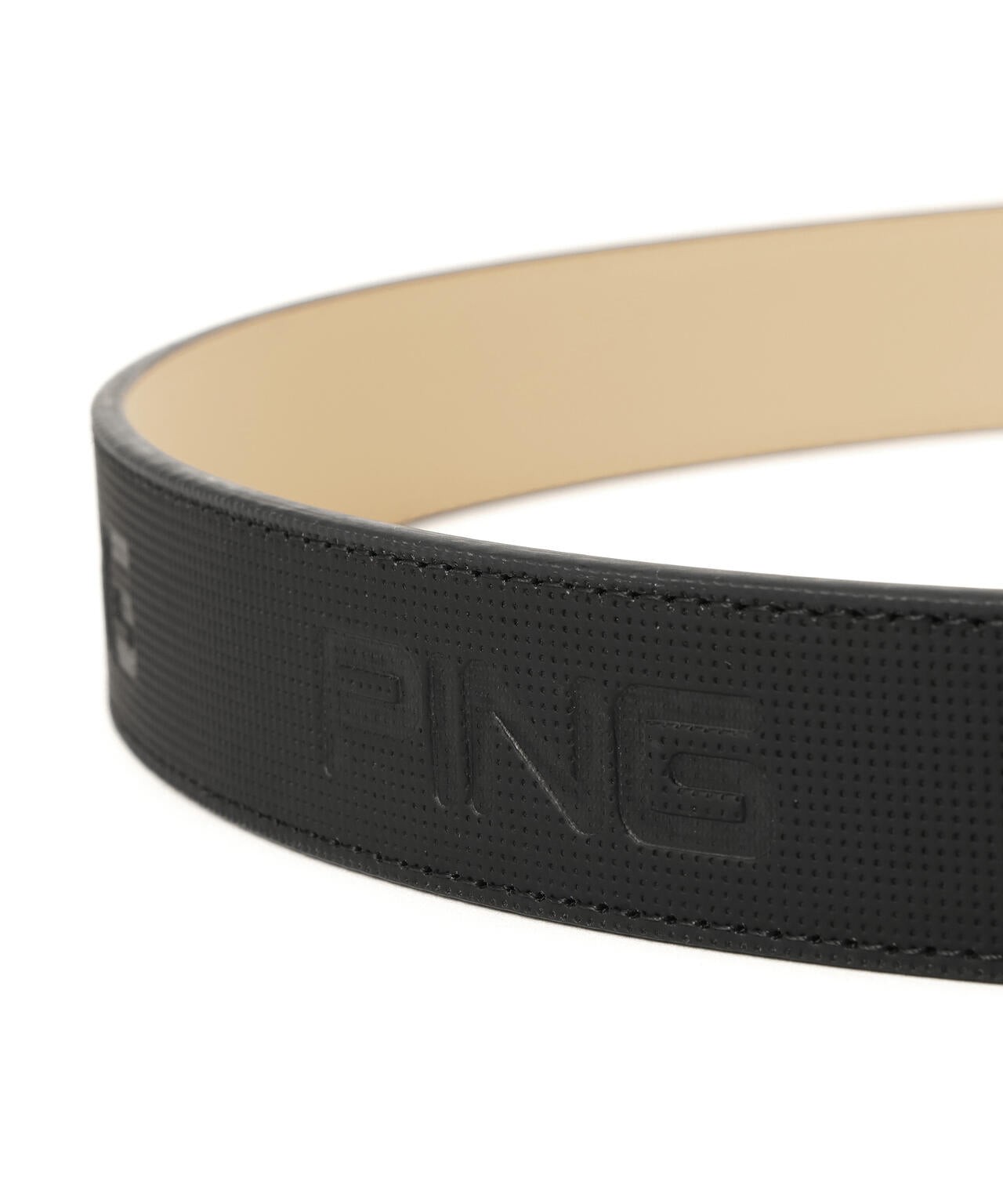 PING APPAREL】ドットエンボスPINGロゴスライドバックルベルト (MENS