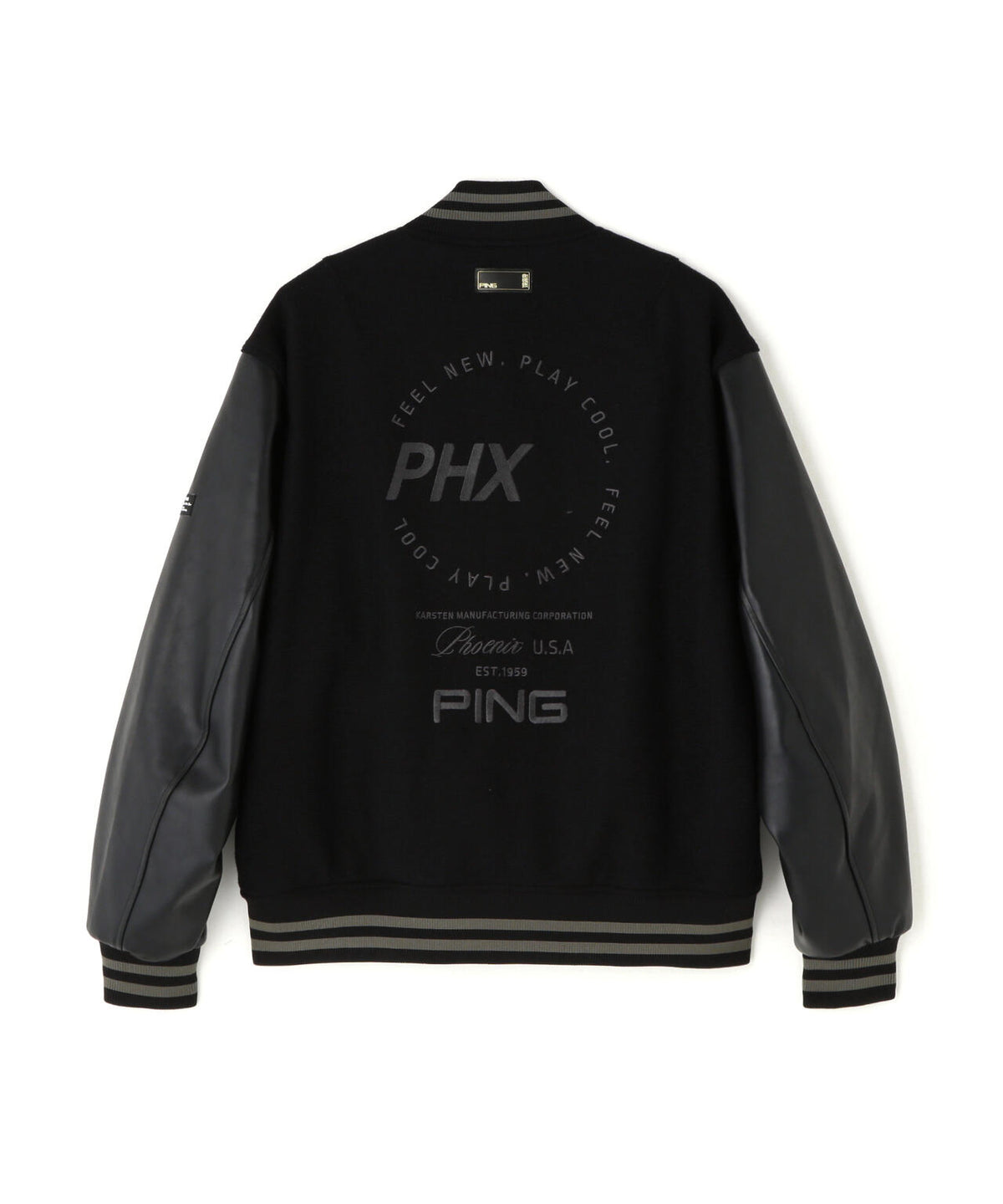 [PING APPAREL] ウールカルゼ薄中綿キルトブルゾン ＜GOLD＞ (MENS)