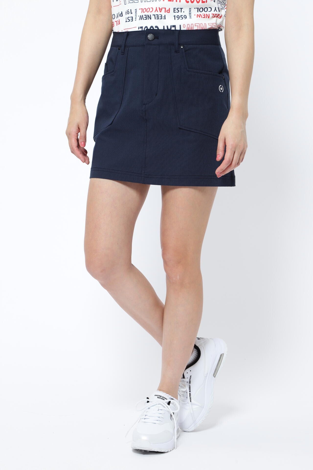 【PING APPAREL】4WAYストレッチドビーチェック 5ポケットスカート (LADIES)