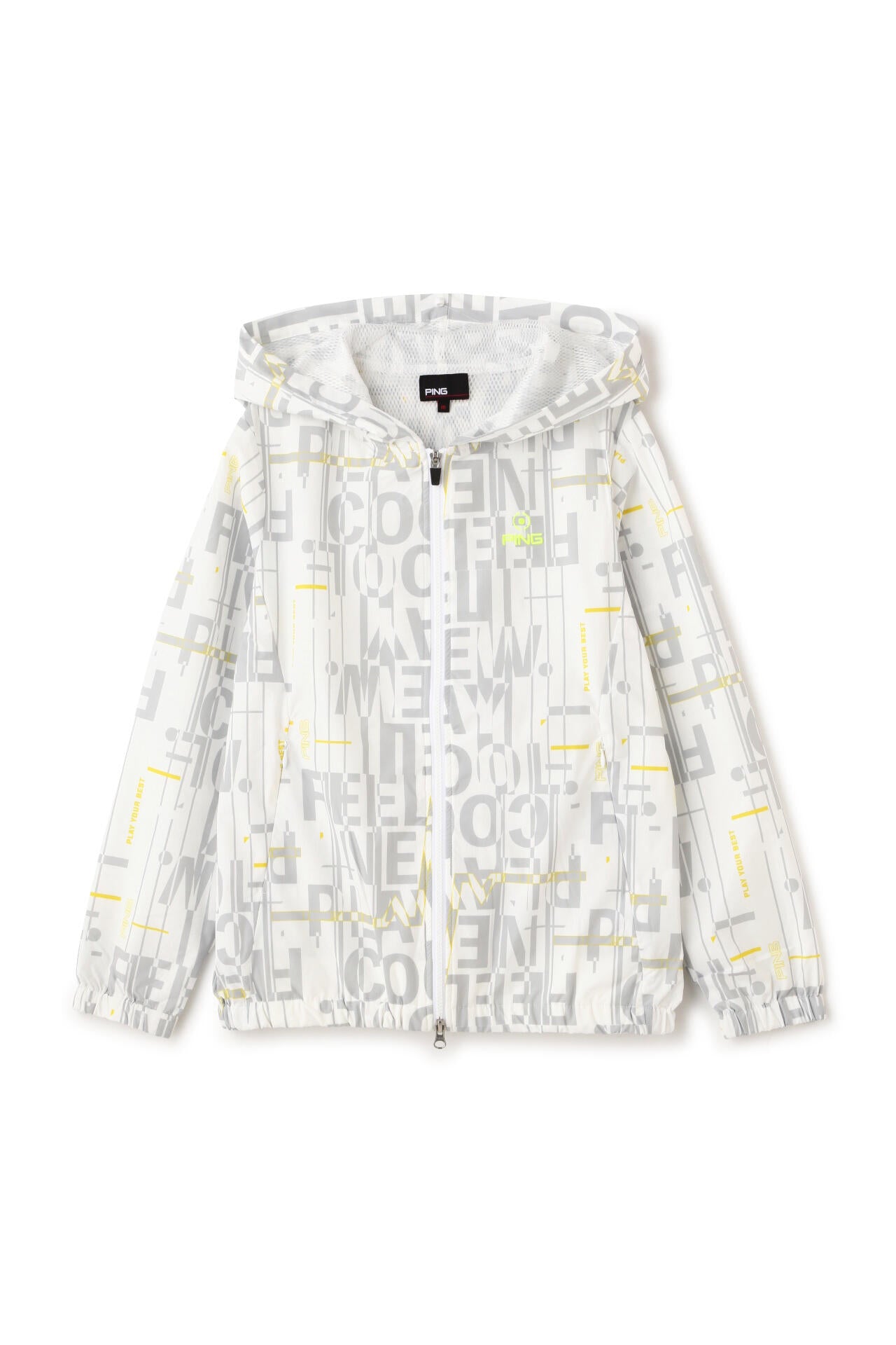 【PING APPAREL】デジタルノイズプリントリップ撥水総裏メッシュフーディブルゾン ＜PERFORMANCE＞ (LADIES)