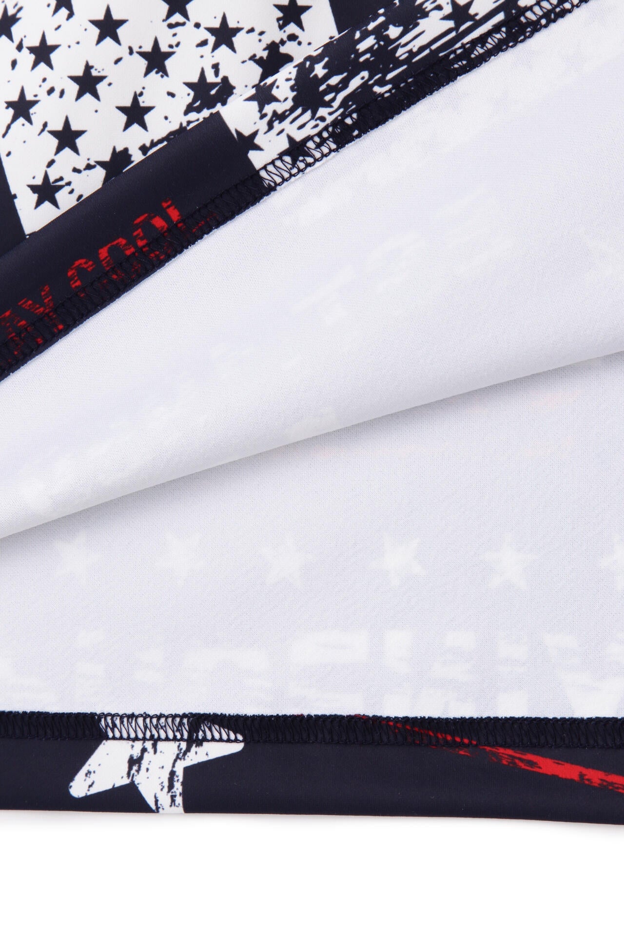 【PING APPAREL】ニューアメリカンフラッグプリント柄 スムース半袖フーディ調ワンピース ＜NATIVE＞ (LADIES)