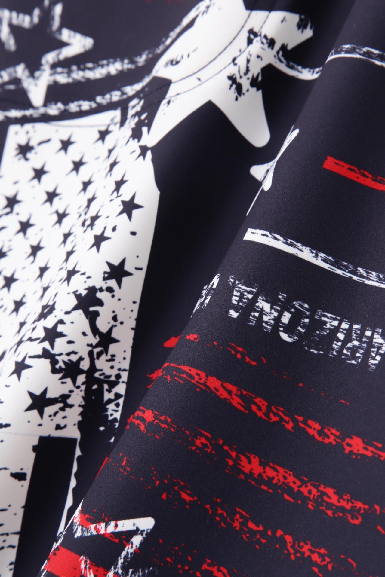 【PING APPAREL】ニューアメリカンフラッグプリント柄 スムース半袖フーディ調ワンピース ＜NATIVE＞ (LADIES)