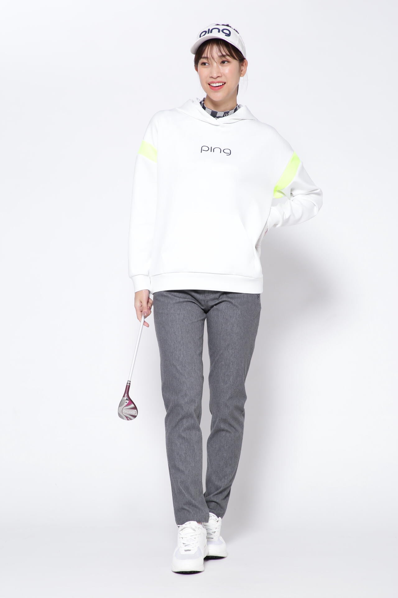 PING APPAREL】ニットツイル ライトテーパード5ポケットストレッチ