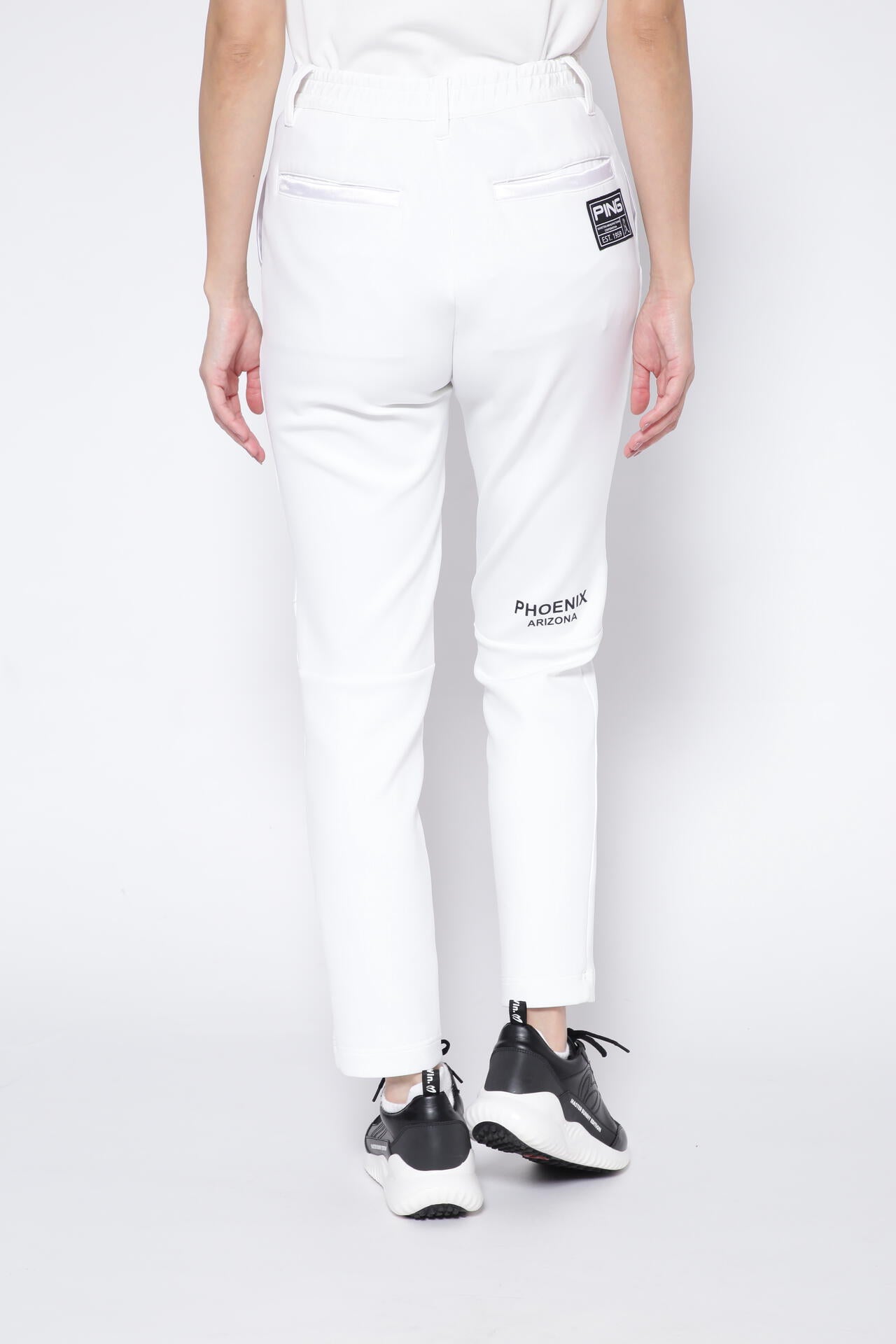 【PING APPAREL】リサイクルポリエステルテーパードパンツ ＜GOLD＞ (LADIES)