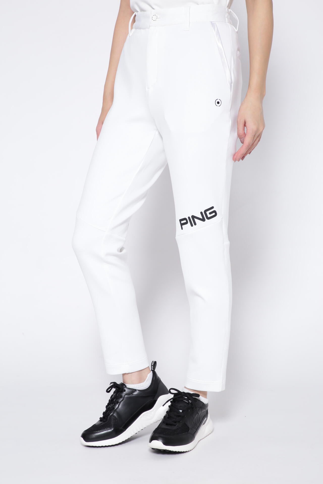 【PING APPAREL】リサイクルポリエステルテーパードパンツ ＜GOLD＞ (LADIES)
