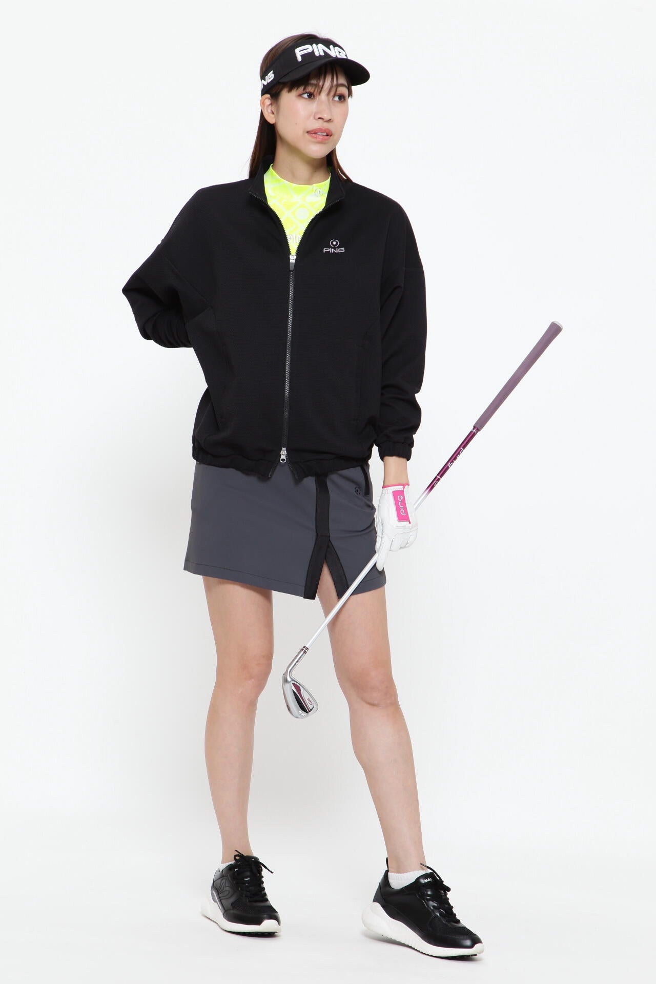 【PING APPAREL】吸水速乾 UV 冷感 バックドビーストレッチスカート ＜PERFORMANCE＞ (LADIES)