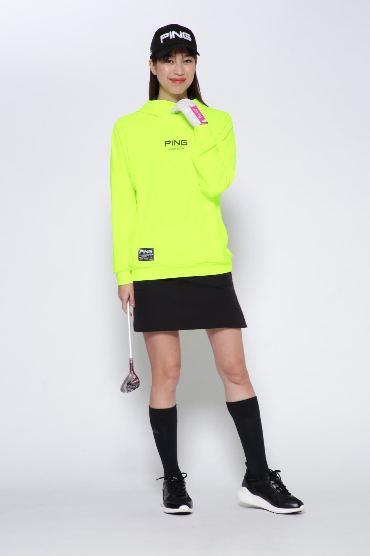 PING APPAREL】エコアーチ テーパードスカート ＜GOLD＞ (LADIES