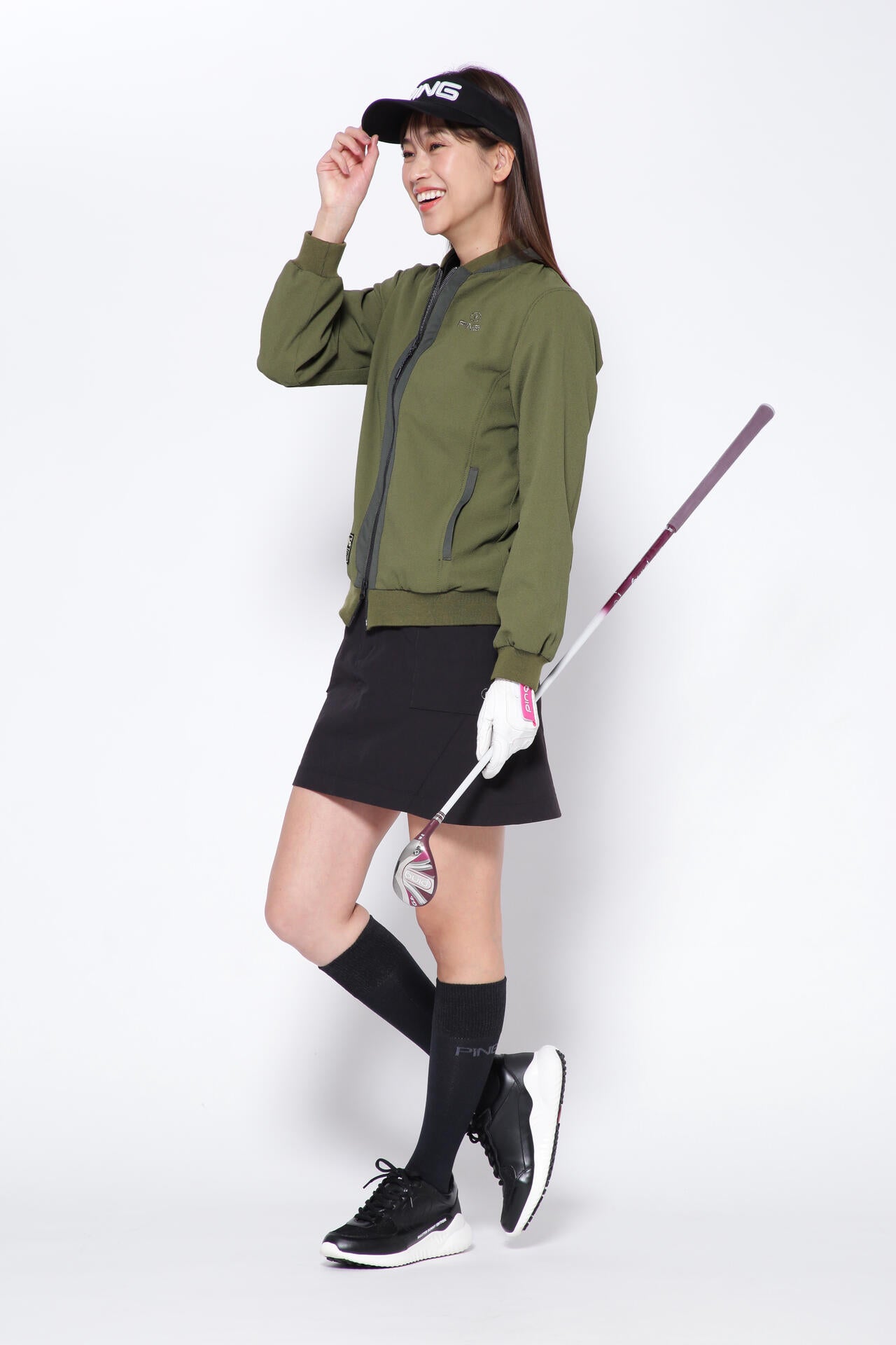 【PING APPAREL】エコアーチ テーパードスカート ＜GOLD＞ (LADIES)