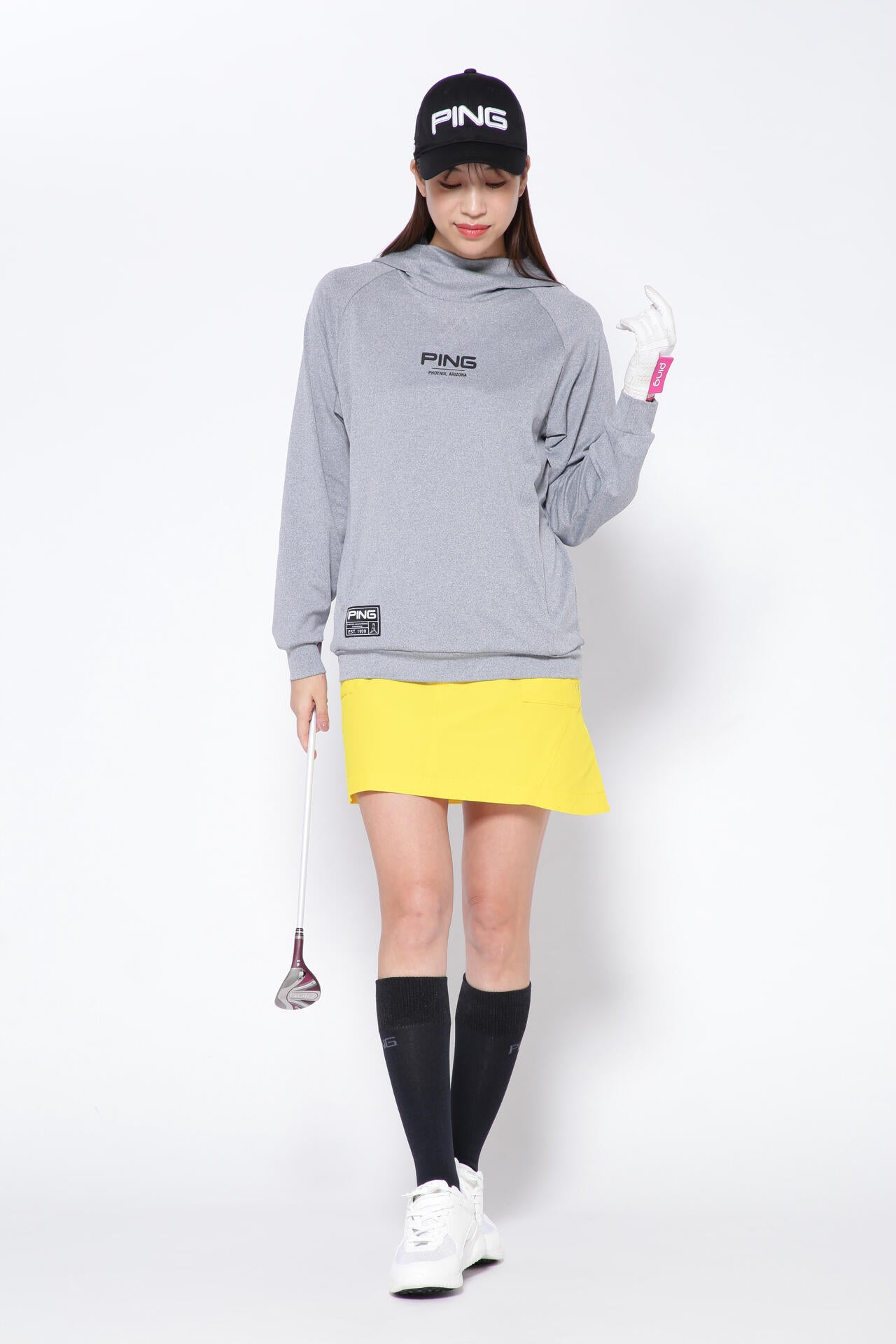PING APPAREL】エコアーチ テーパードスカート ＜GOLD＞ (LADIES