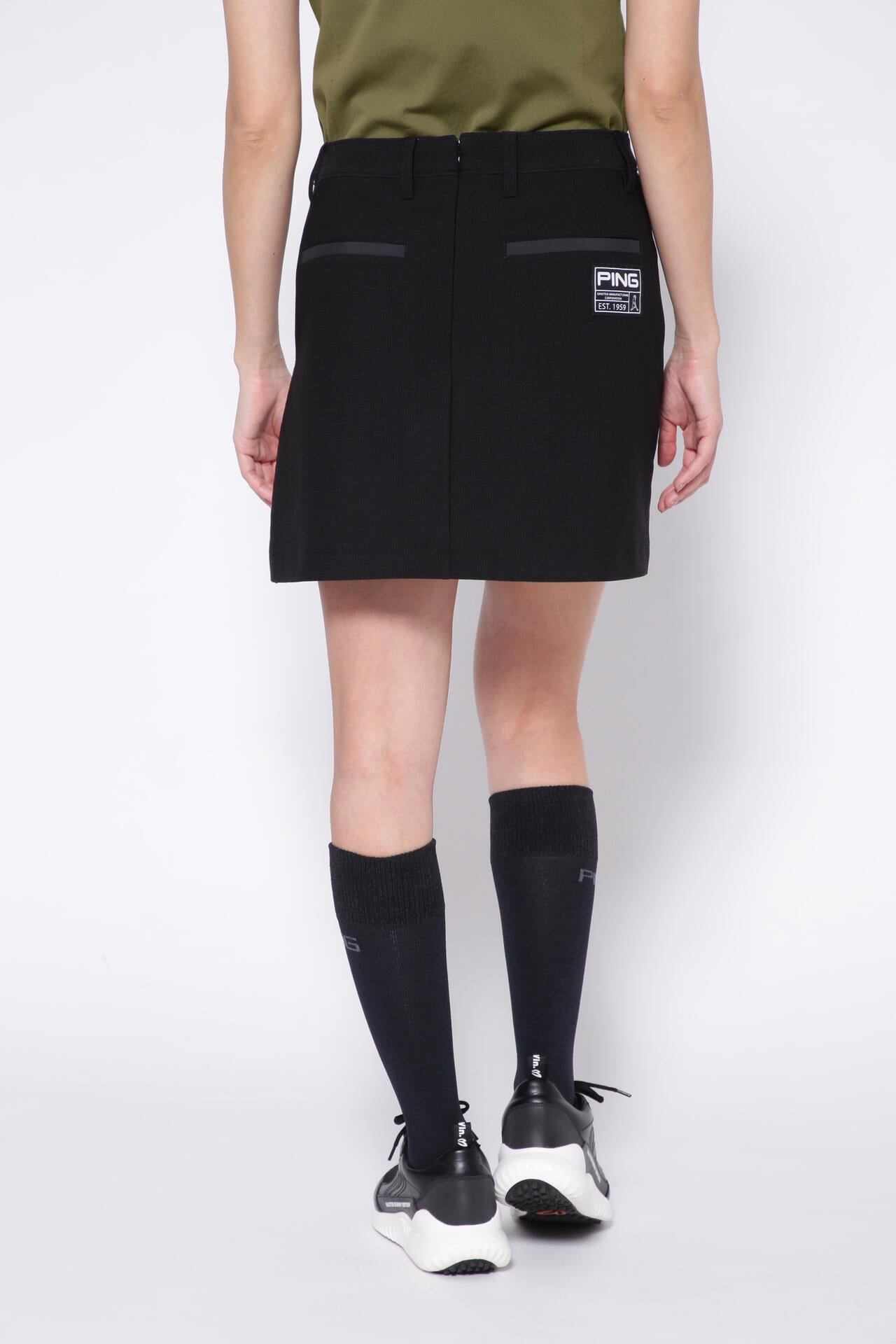 【PING APPAREL】エコブルーメッシュスカート ＜GOLD＞ (LADIES)