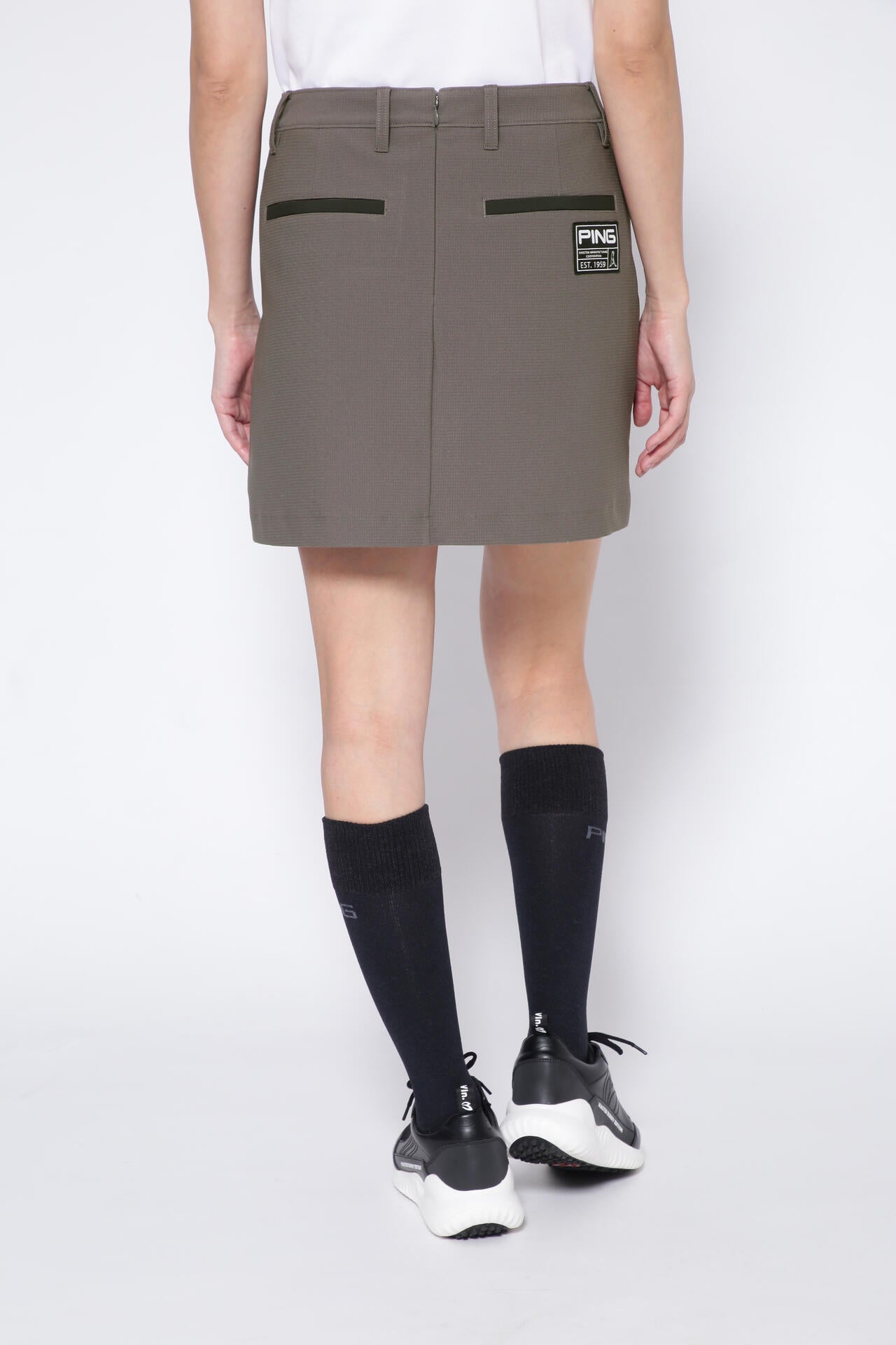 【PING APPAREL】エコブルーメッシュスカート ＜GOLD＞ (LADIES)