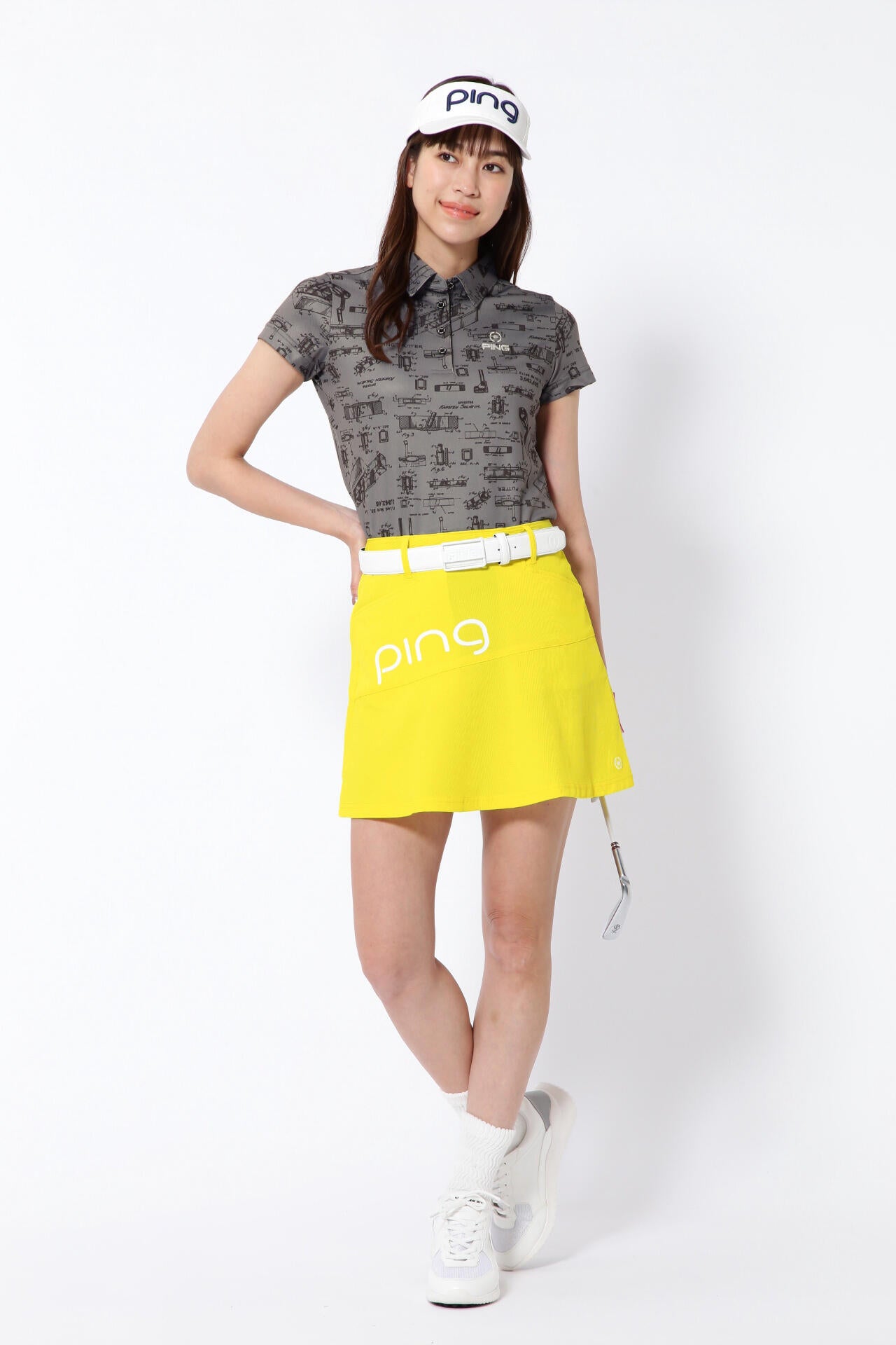 【PING APPAREL】裏ワッフル4WAYストレッチスカート ＜NATIVE＞ (LADIES)