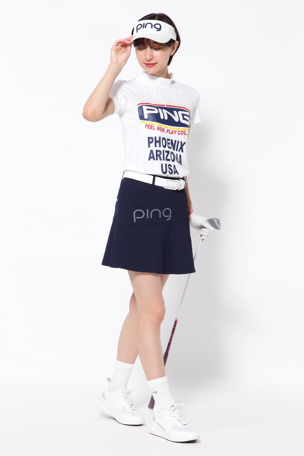 【PING APPAREL】裏ワッフル4WAYストレッチスカート ＜NATIVE＞ (LADIES)