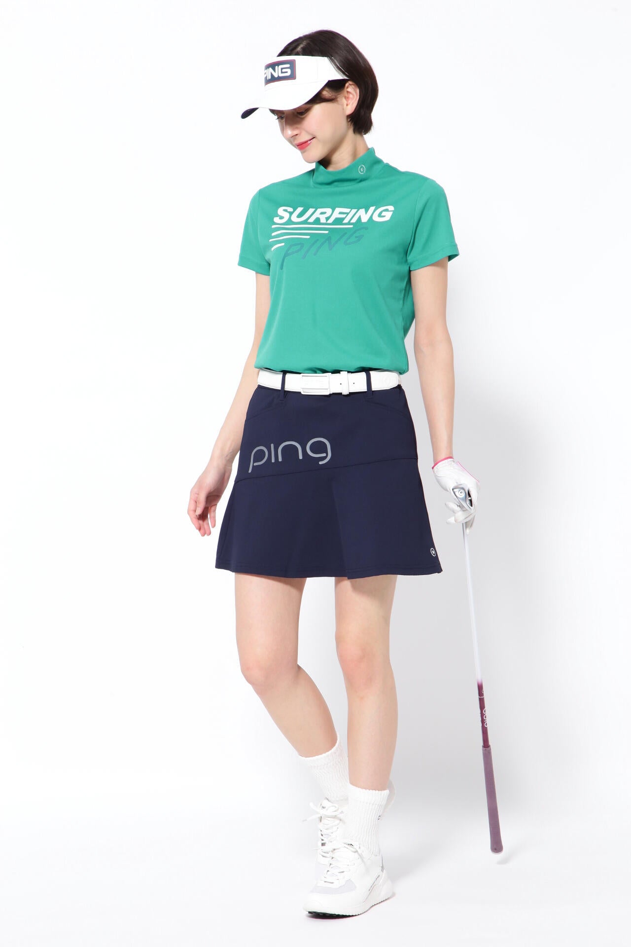 【PING APPAREL】裏ワッフル4WAYストレッチスカート ＜NATIVE＞ (LADIES)
