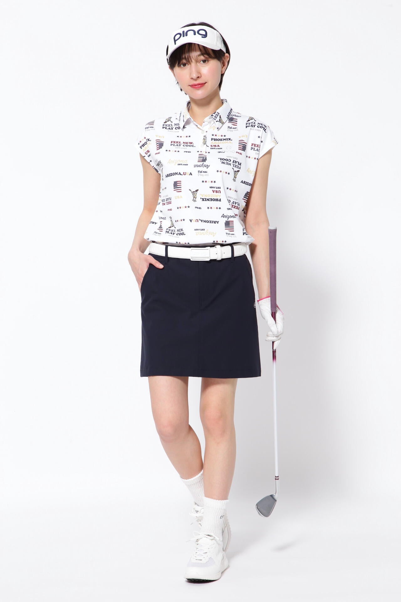 【PING APPAREL】10色 4WAYストレッチスカート ＜NATIVE＞ (LADIES)