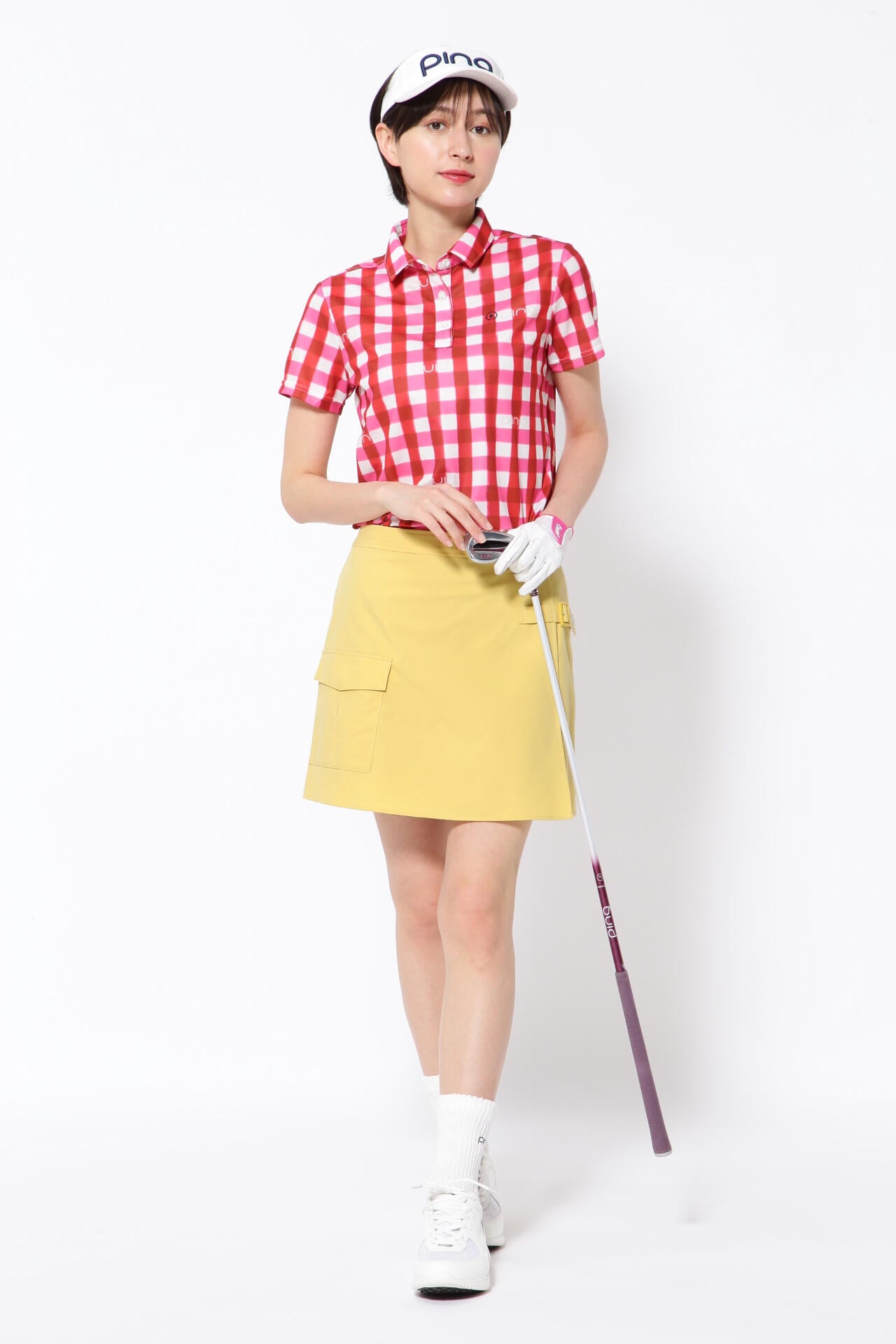 【PING APPAREL】ライトクロス 4WAYストレッチ ラップ風スカート ＜PRODUCT ADDITION＞ (LADIES)