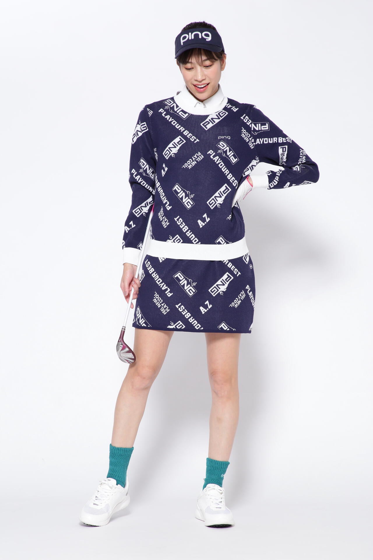 【PING APPAREL】ドライタッチカノコ 半袖ポロシャツ ＜NATIVE＞ (LADIES)