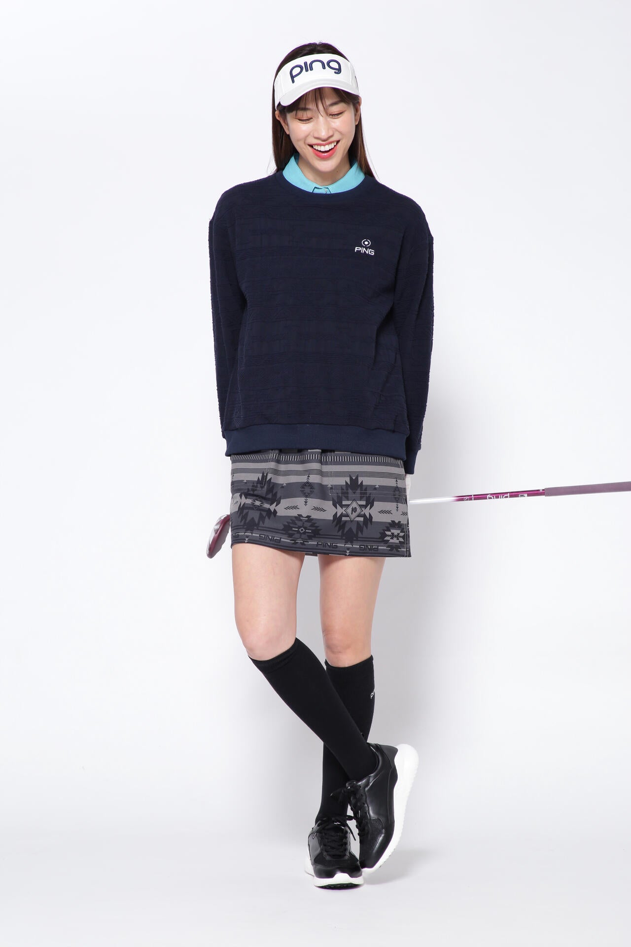 【PING APPAREL】ドライタッチカノコ 半袖ポロシャツ ＜NATIVE＞ (LADIES)