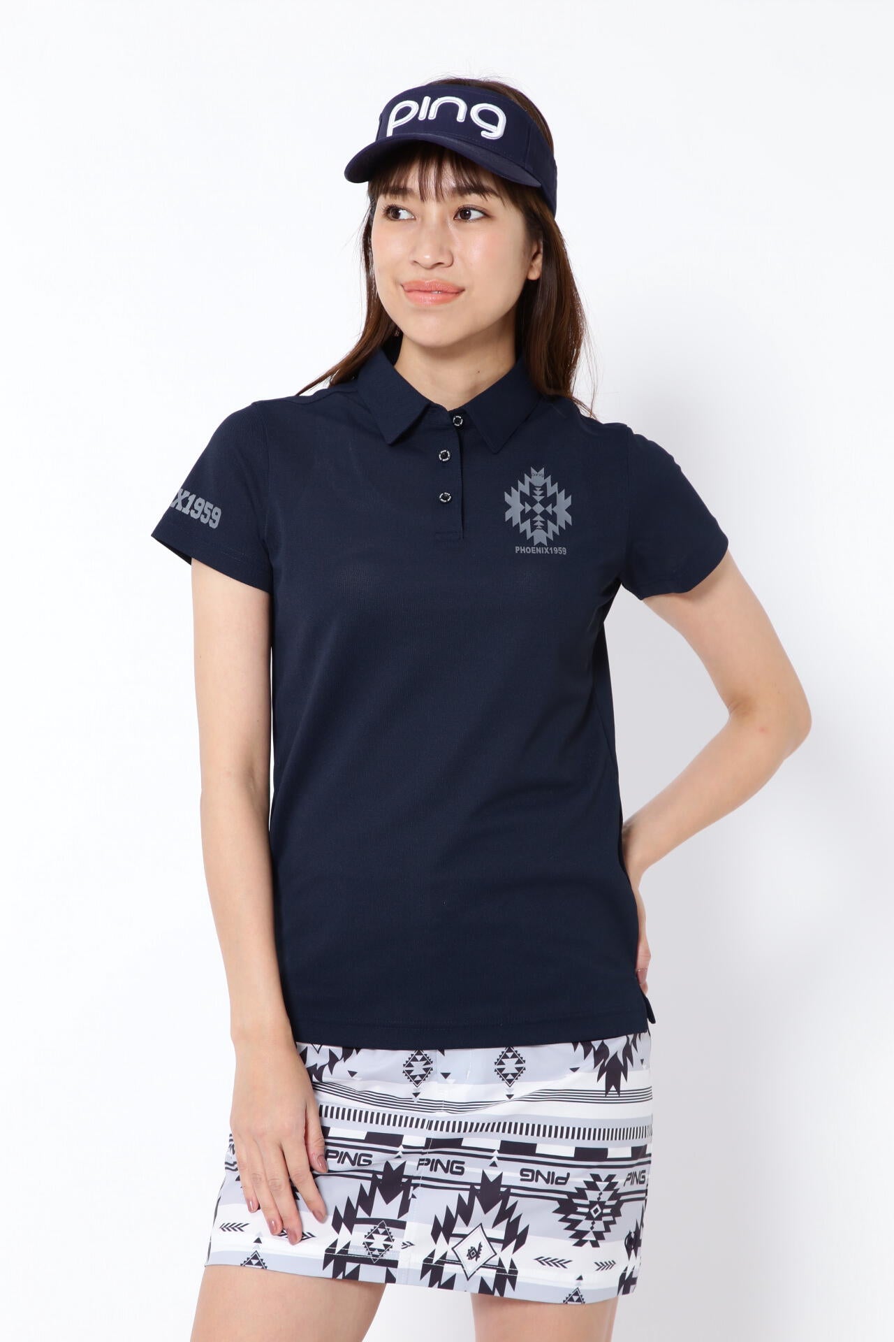 【PING APPAREL】ドライタッチカノコ 半袖ポロシャツ ＜NATIVE＞ (LADIES)
