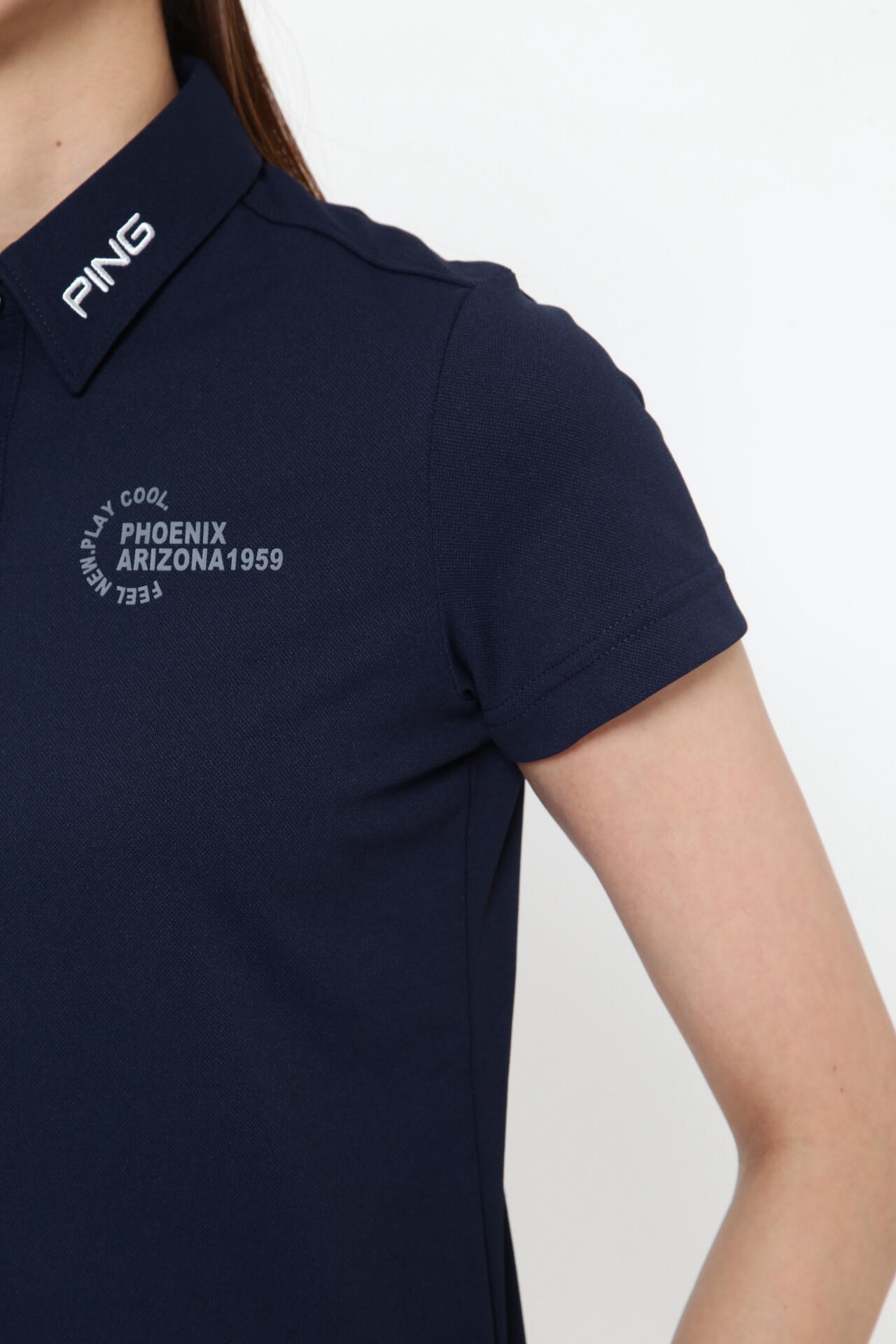 【PING APPAREL】ポリエステルカノコ半袖ポロシャツ ＜PERFORMANCE＞ (LADIES)