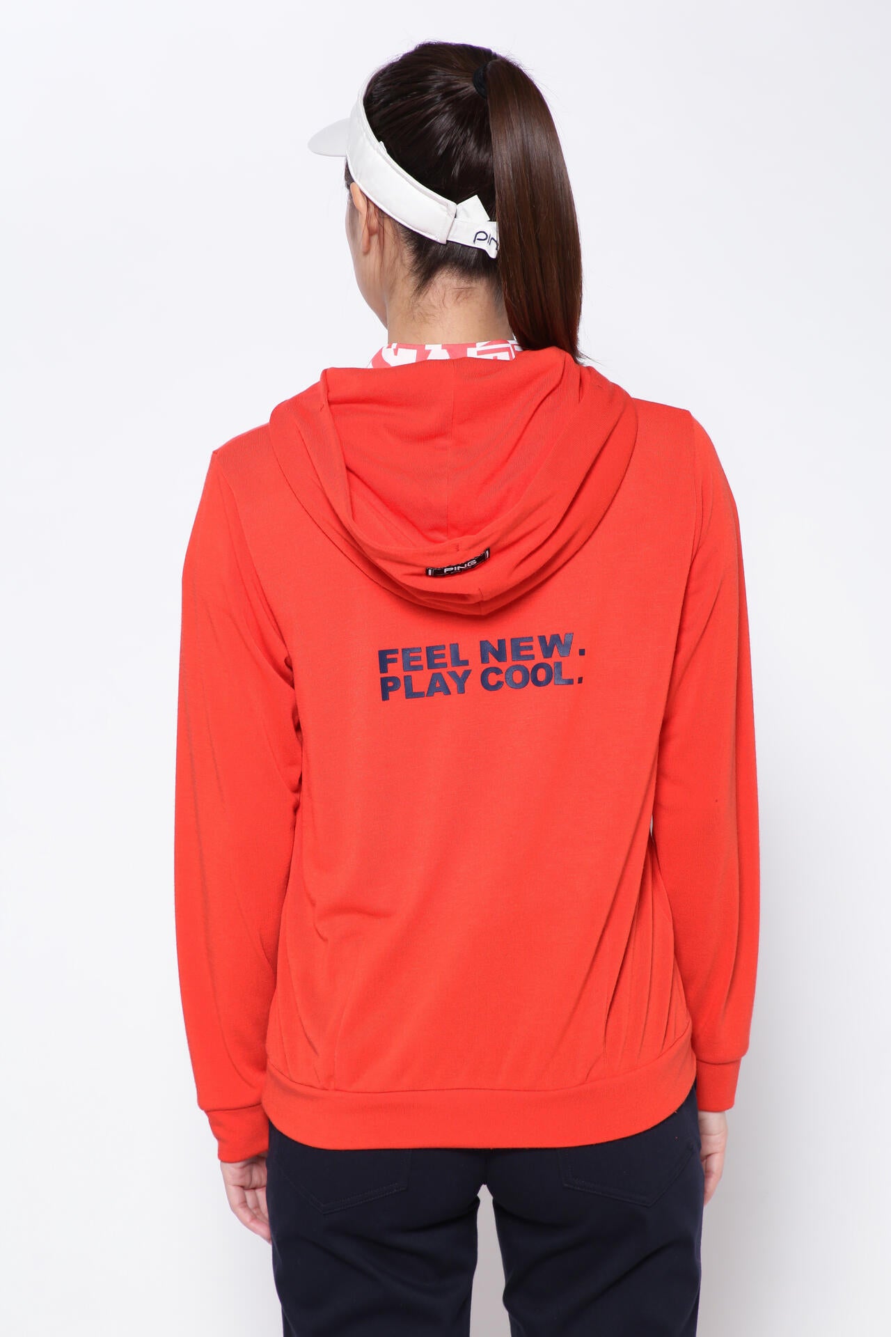 【PING APPAREL】アリゾナロゴプリント 軽量裏毛 プルオーバーフーディー ＜NATIVE＞ (LADIES)