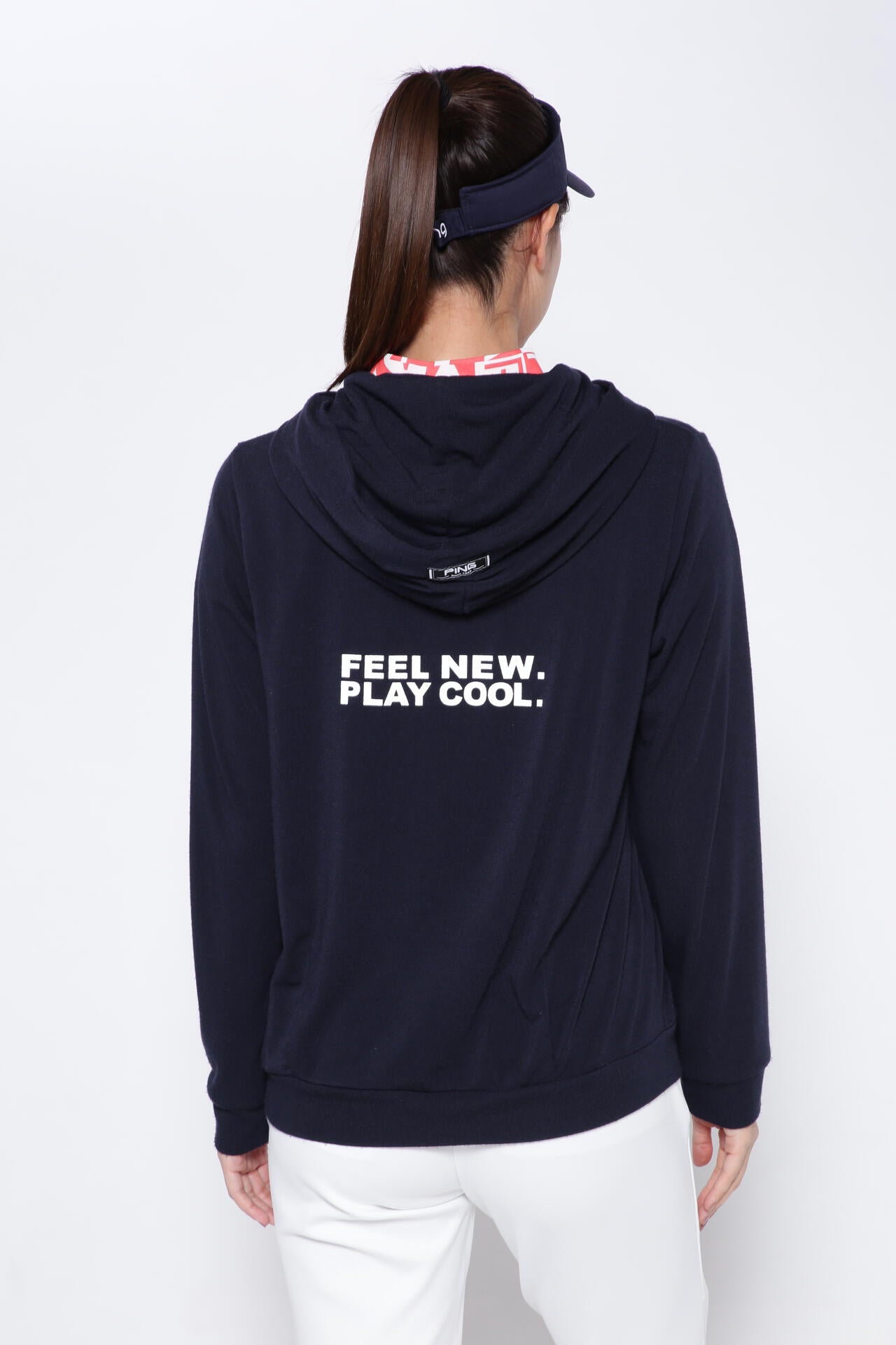 【PING APPAREL】アリゾナロゴプリント 軽量裏毛 プルオーバーフーディー ＜NATIVE＞ (LADIES)