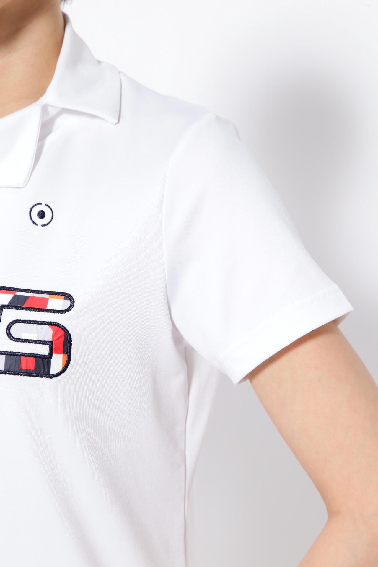 【PING APPAREL】コットンライク天竺 半袖デザイン衿カットソー ＜NATIVE＞ (LADIES)