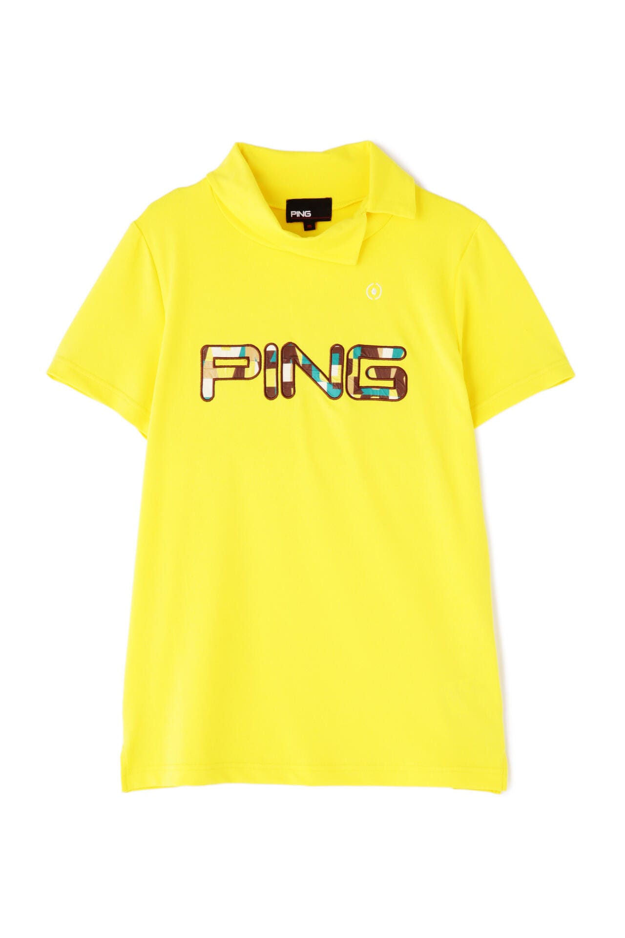 【PING APPAREL】コットンライク天竺 半袖デザイン衿カットソー ＜NATIVE＞ (LADIES)