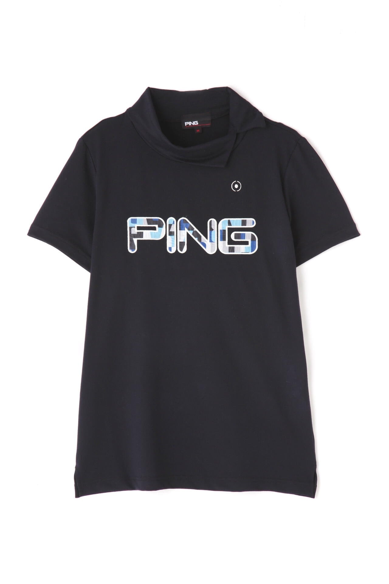 【PING APPAREL】コットンライク天竺 半袖デザイン衿カットソー ＜NATIVE＞ (LADIES)