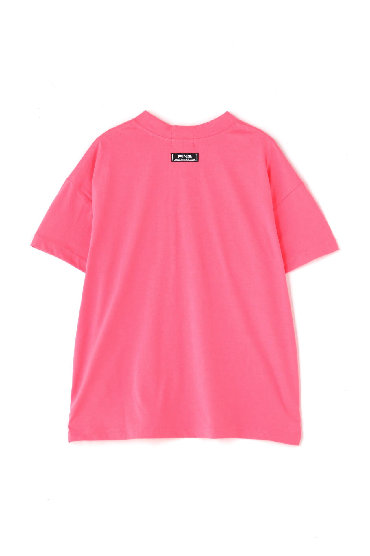 【PING APPAREL】綿ポリエステル天竺 ビッグシルエット 10色 半袖ハイネックカットソー ＜NATIVE＞ (LADIES)
