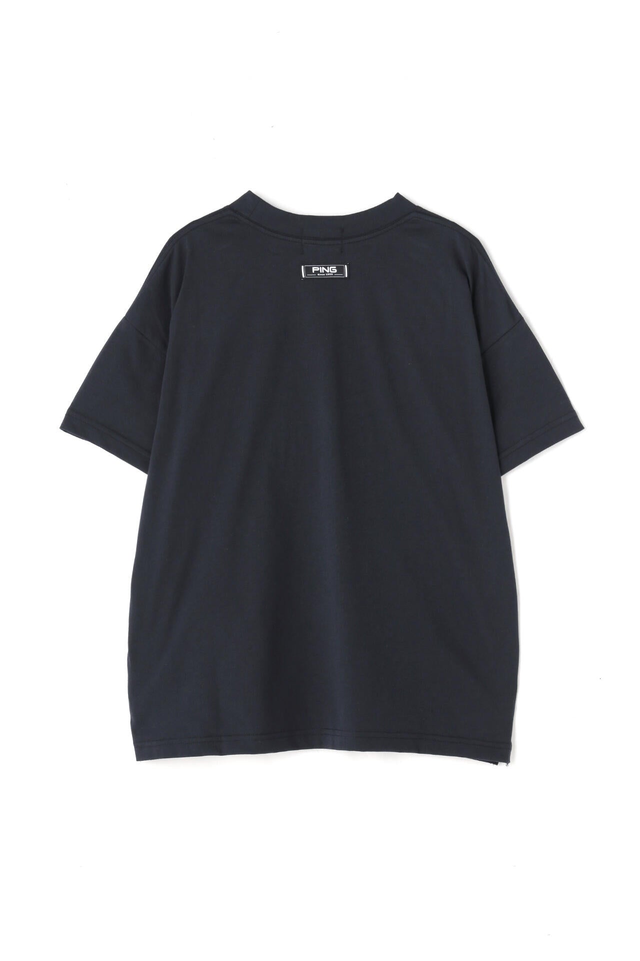 【PING APPAREL】綿ポリエステル天竺 ビッグシルエット 10色 半袖ハイネックカットソー ＜NATIVE＞ (LADIES)