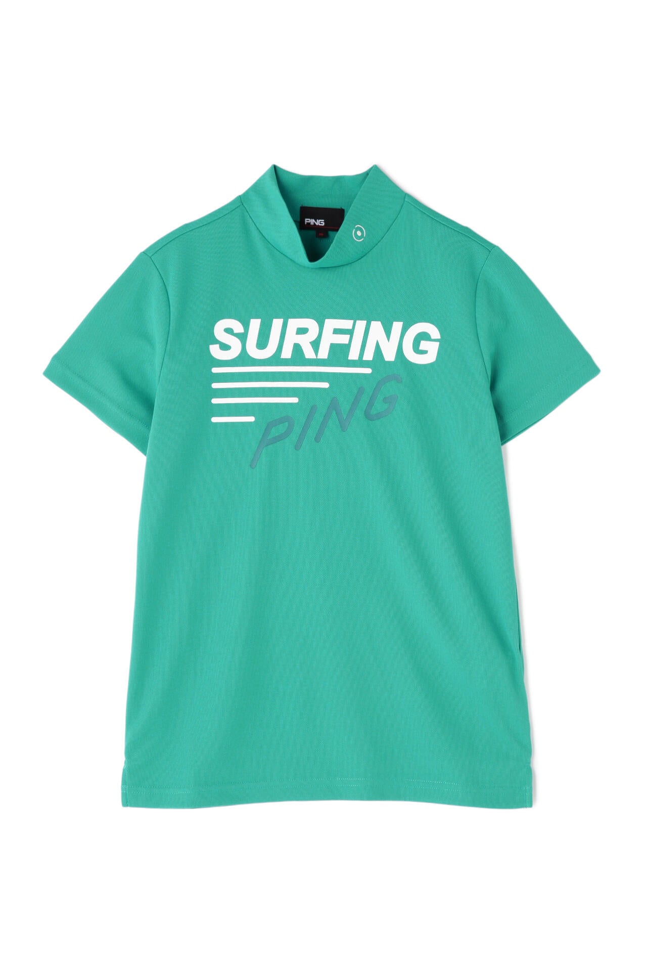 【PING APPAREL】ポリエステルカノコ 10色 半袖ハイネックカットソー ＜NATIVE＞ (LADIES)