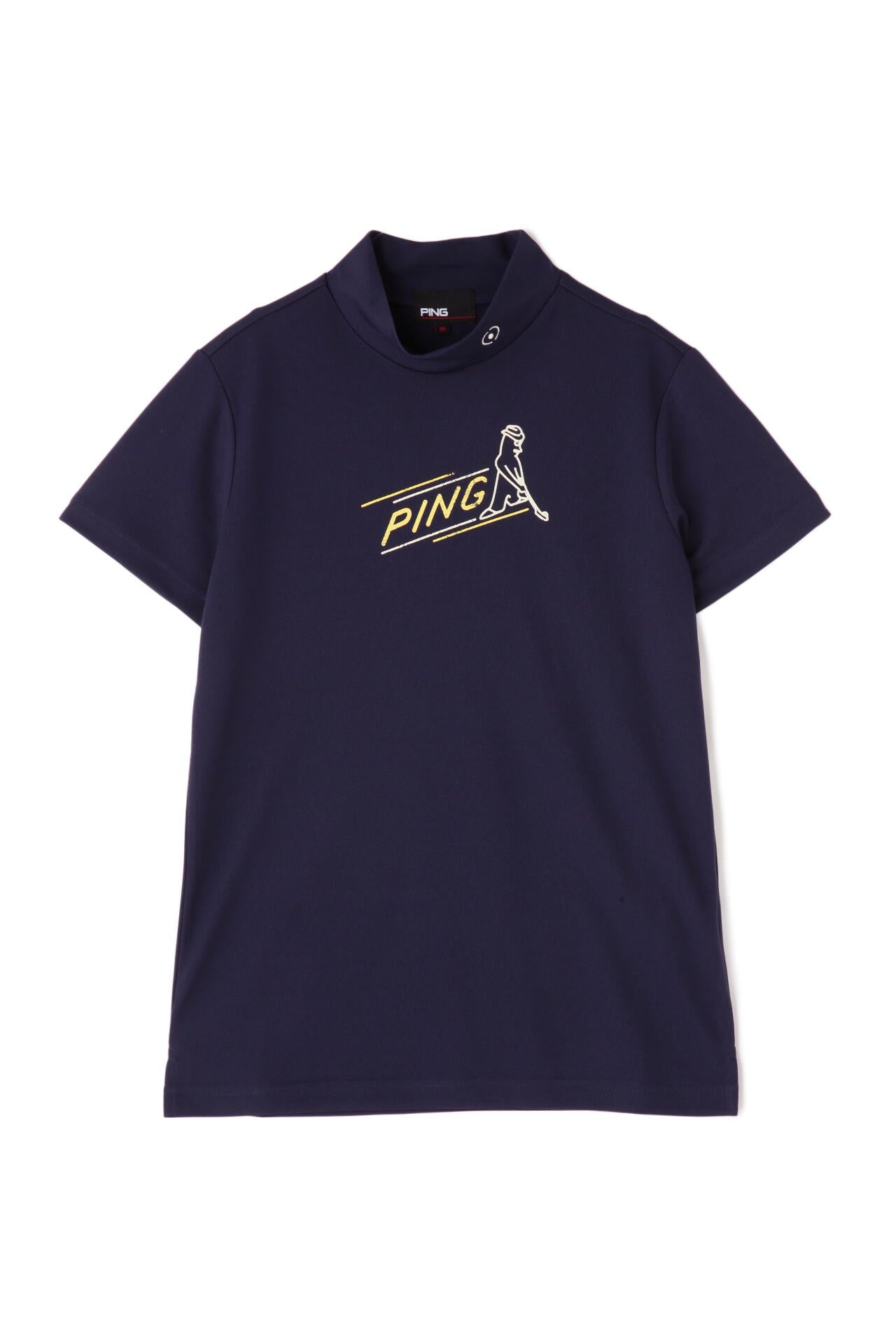 【PING APPAREL】ポリエステルカノコ 10色 半袖ハイネックカットソー ＜NATIVE＞ (LADIES)