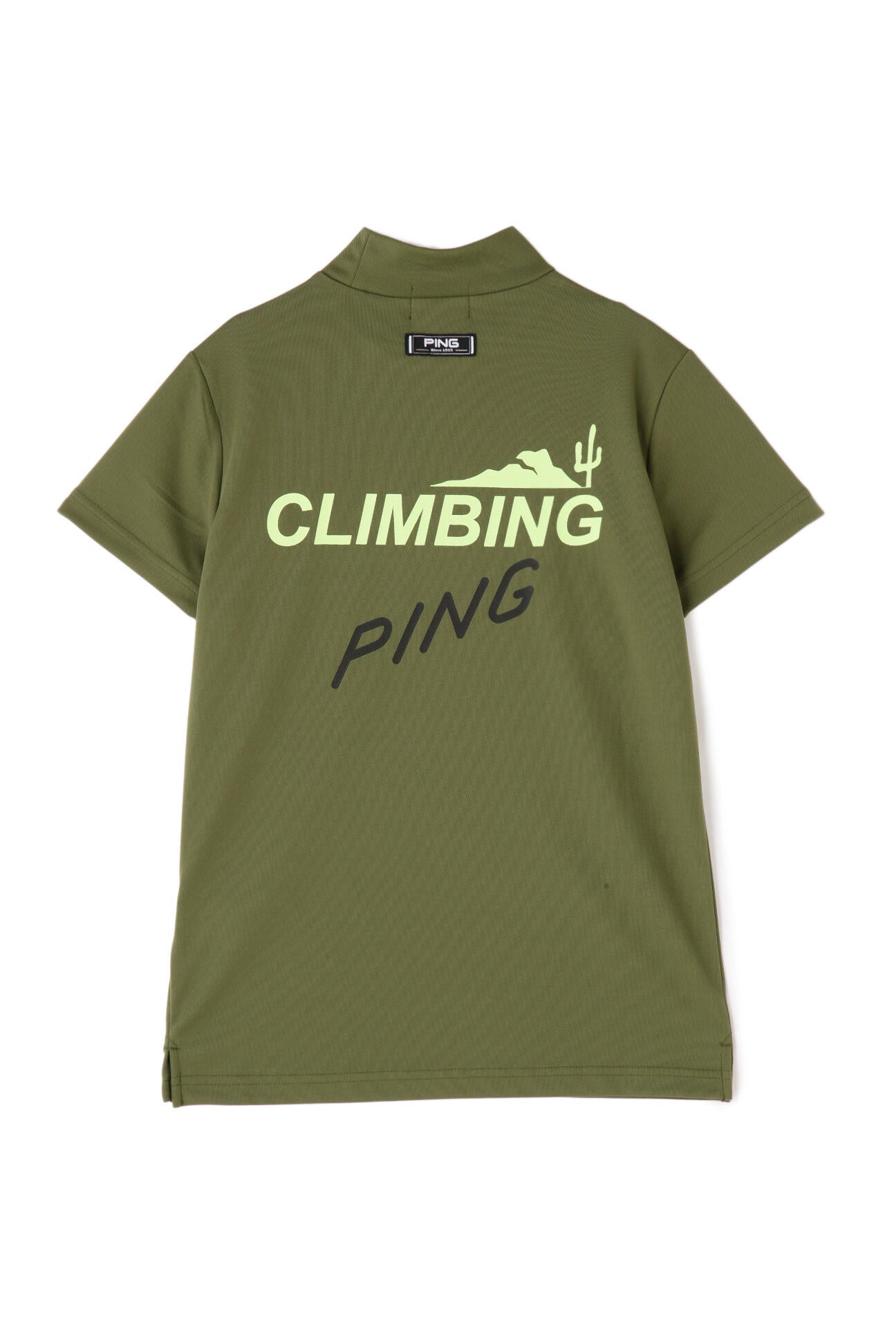 【PING APPAREL】ポリエステルカノコ 10色 半袖ハイネックカットソー ＜NATIVE＞ (LADIES)