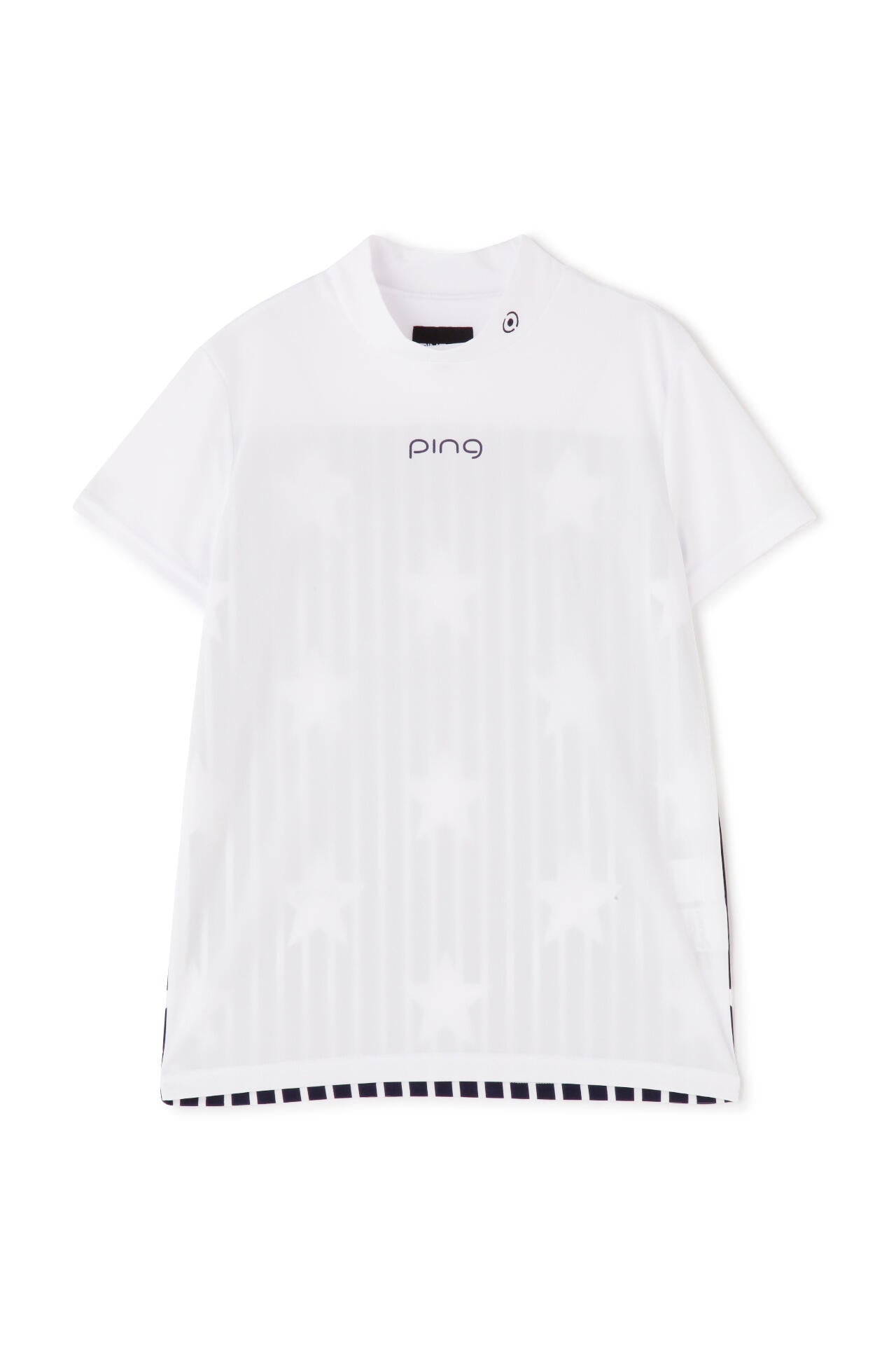 【PING APPAREL】プラスリッチDRY&UVバックプリント半袖ハイネックシャツ＜PRODUCT ADDITION＞ (LADIES)