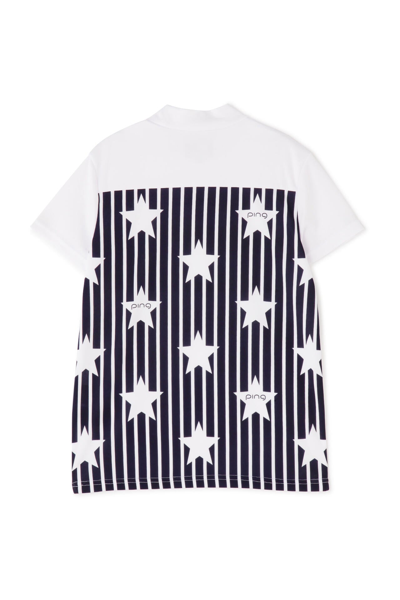 【PING APPAREL】プラスリッチDRY&UVバックプリント半袖ハイネックシャツ＜PRODUCT ADDITION＞ (LADIES)