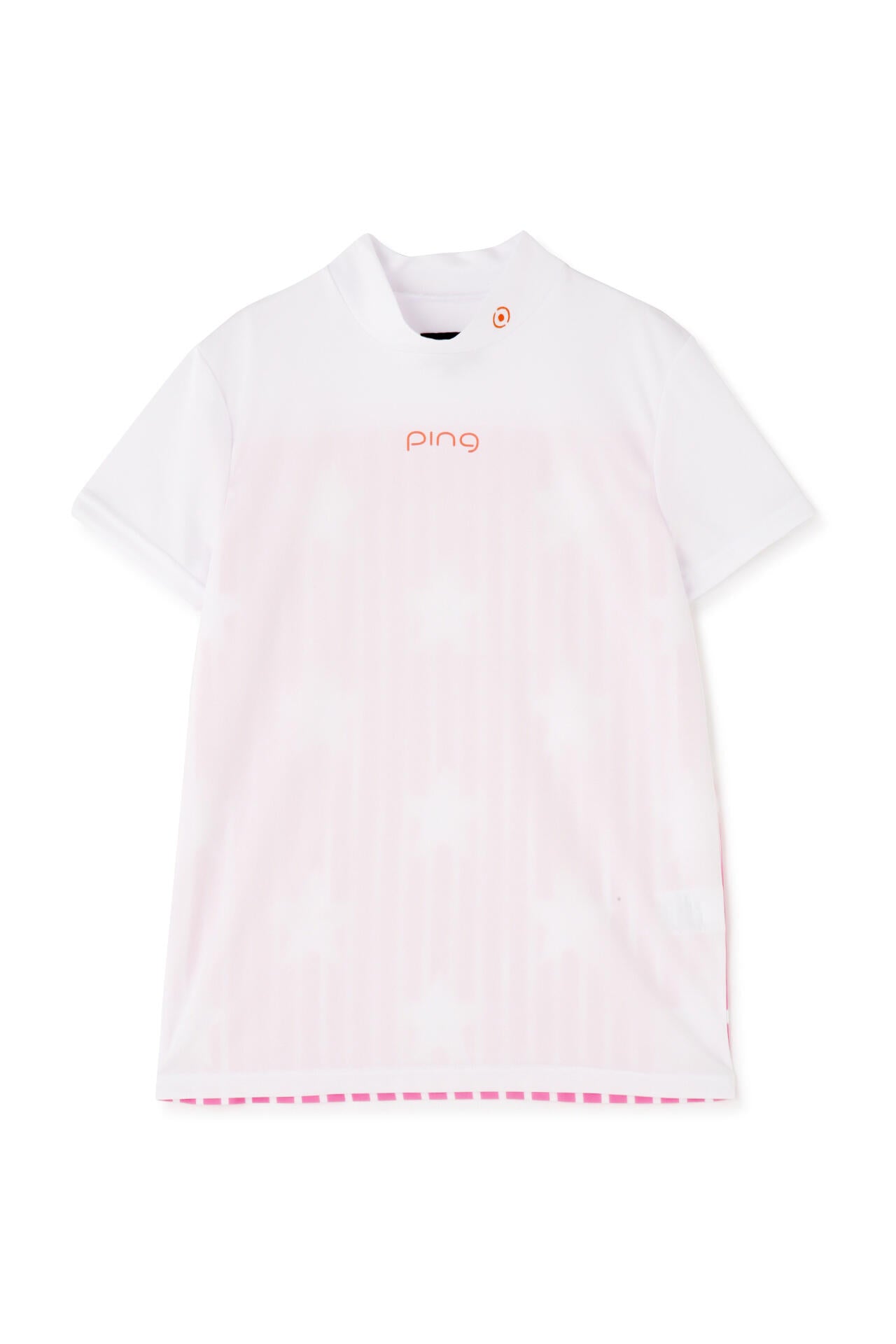 【PING APPAREL】プラスリッチDRY&UVバックプリント半袖ハイネックシャツ＜PRODUCT ADDITION＞ (LADIES)