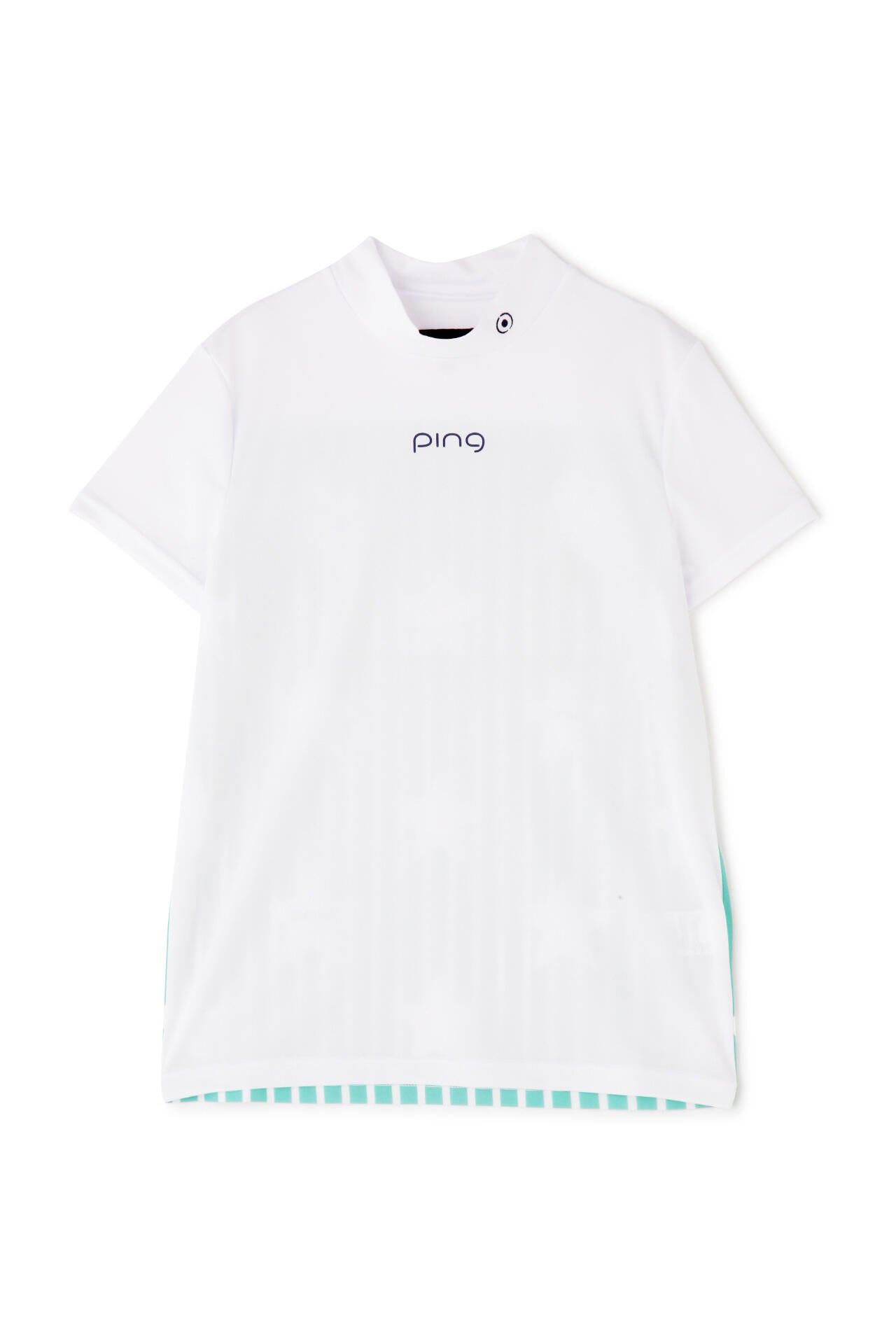 【PING APPAREL】プラスリッチDRY&UVバックプリント半袖ハイネックシャツ＜PRODUCT ADDITION＞ (LADIES)